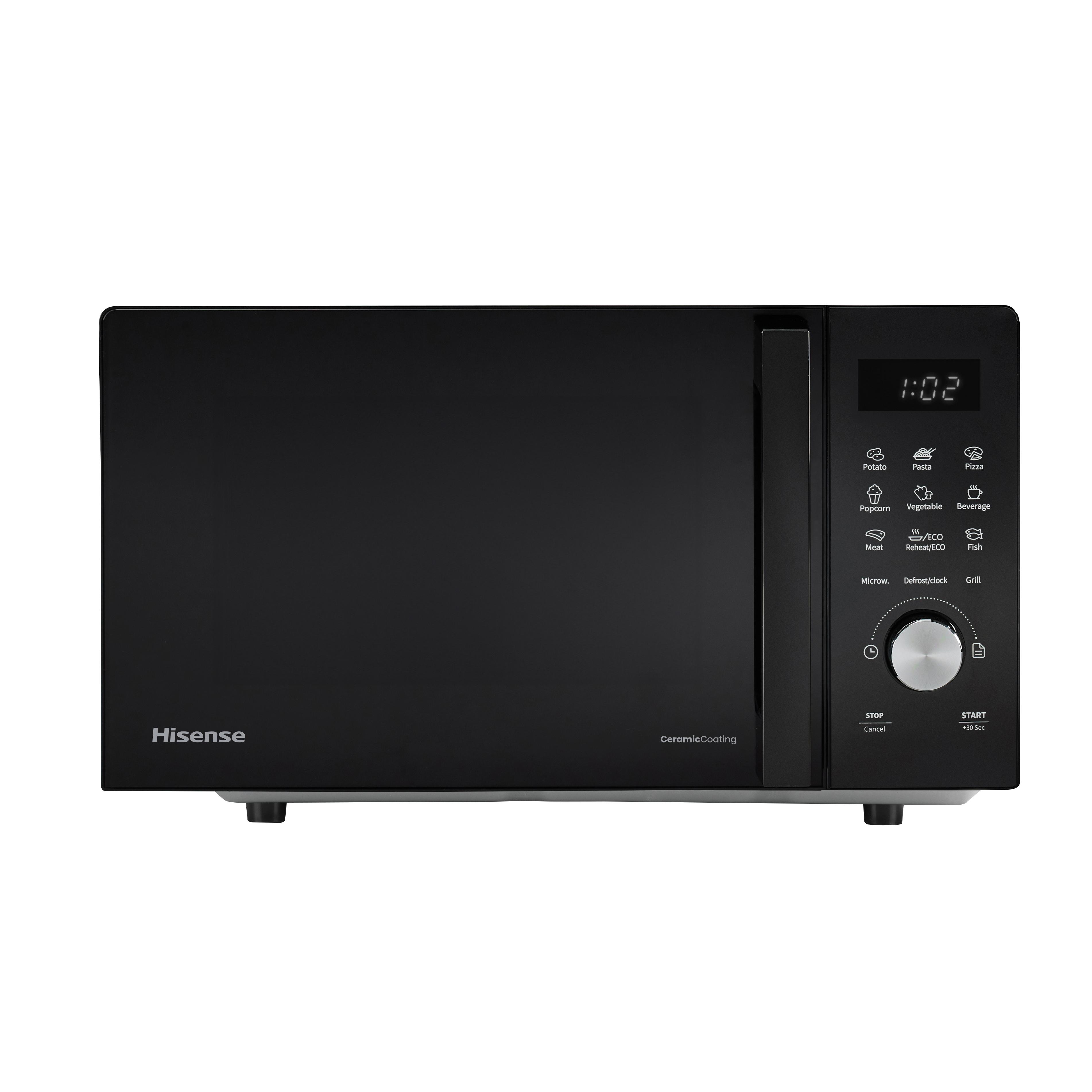 Voir la diapositive 2 : HISENSE Micro-ondes gril H20MOBSD1HG - 700 W - Capacité 20 L - Noir