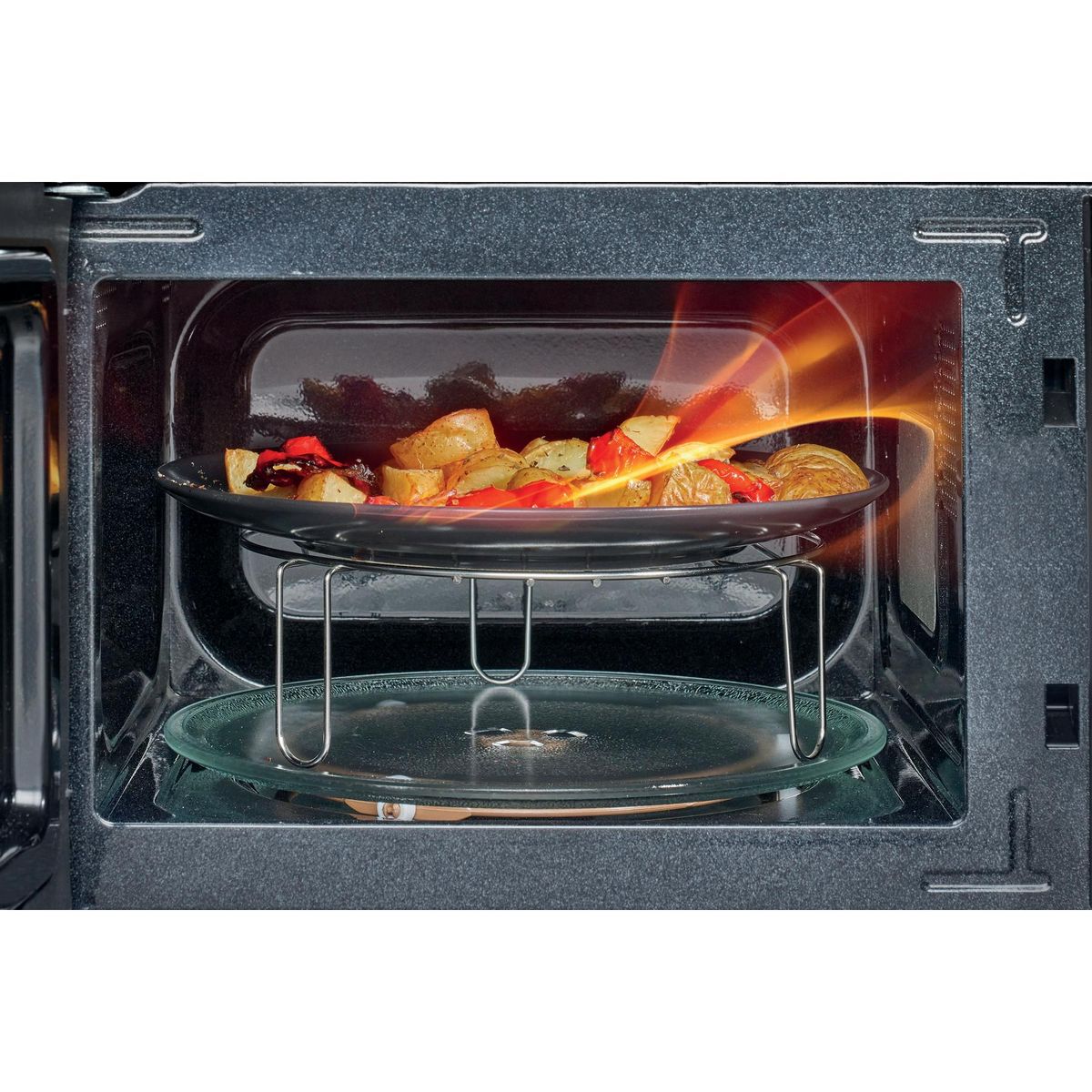 HISENSE Micro-ondes gril H20MOBSD1HG - 700 W - Capacité 20 L - Noir