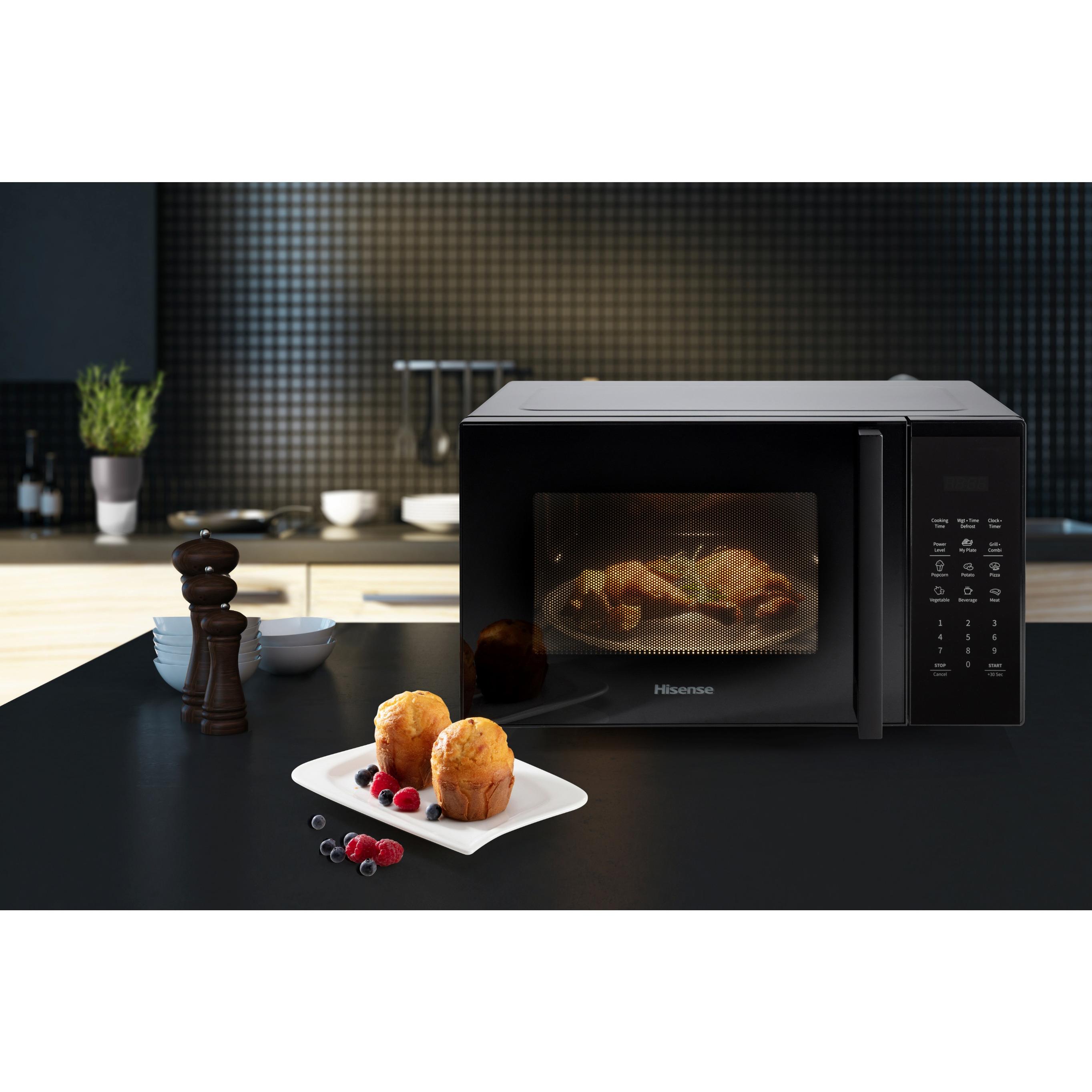 Voir la diapositive 5 : HISENSE Micro-ondes gril HISENSE H29MOBS9HG- 900 W - Capacité 29 L - Noir