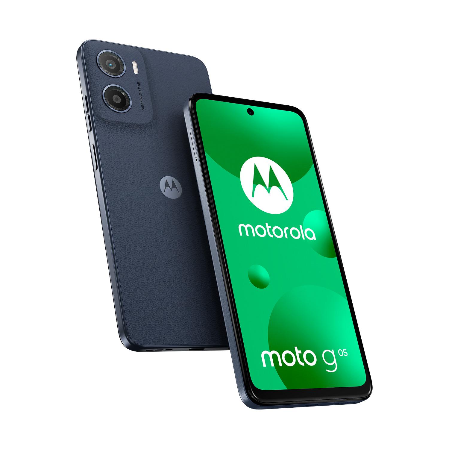 Voir la diapositive 4 : MOTOROLA Pack G05 4GO de Ram 64Go + Coque+Verre trempé