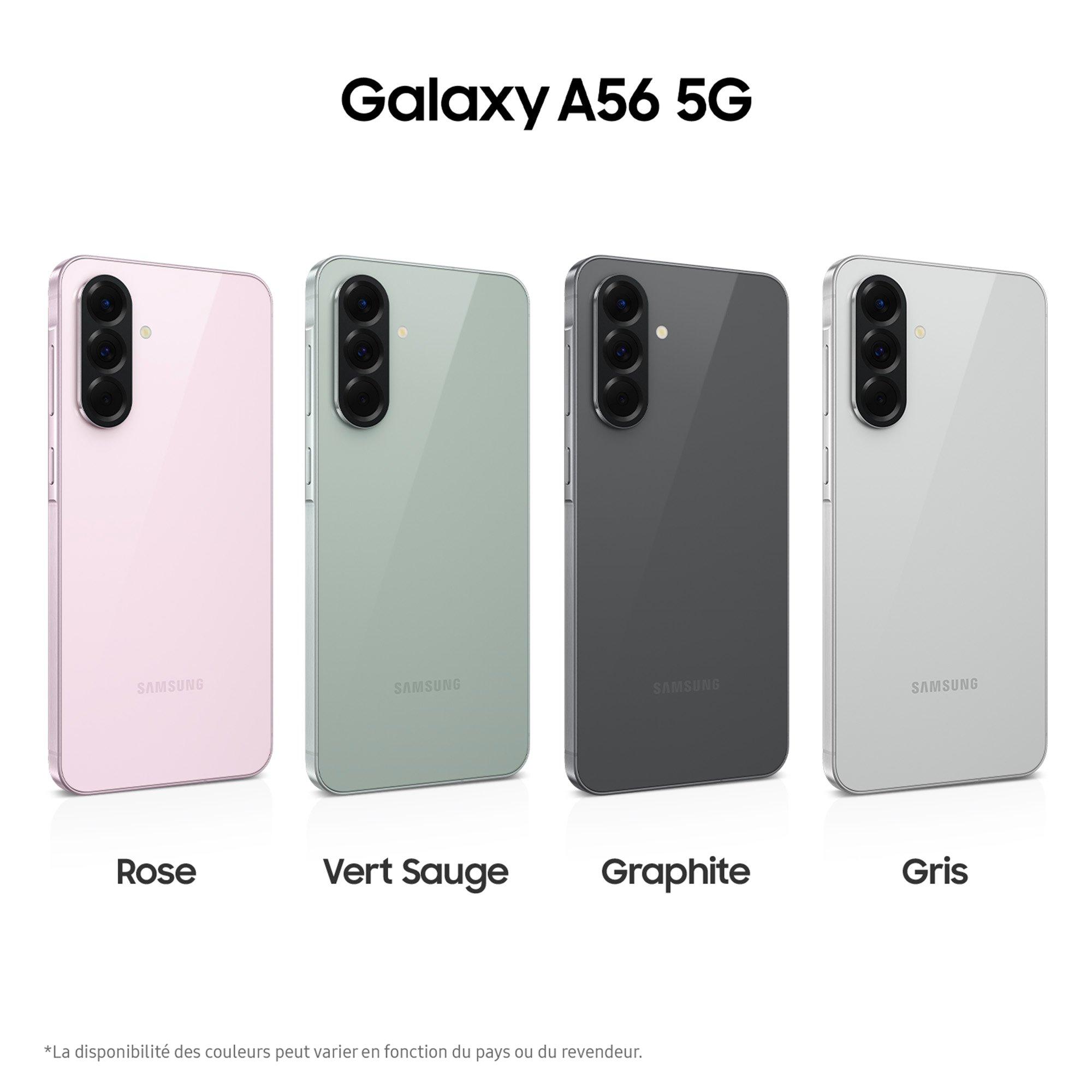 Voir la diapositive 2 : SAMSUNG Galaxy A56 5G AI Smartphone 128Go - Graphite