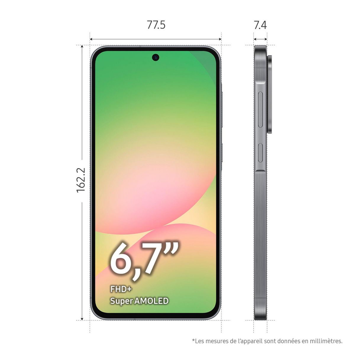 SAMSUNG Galaxy A56 5G AI Smartphone 128Go - Graphite