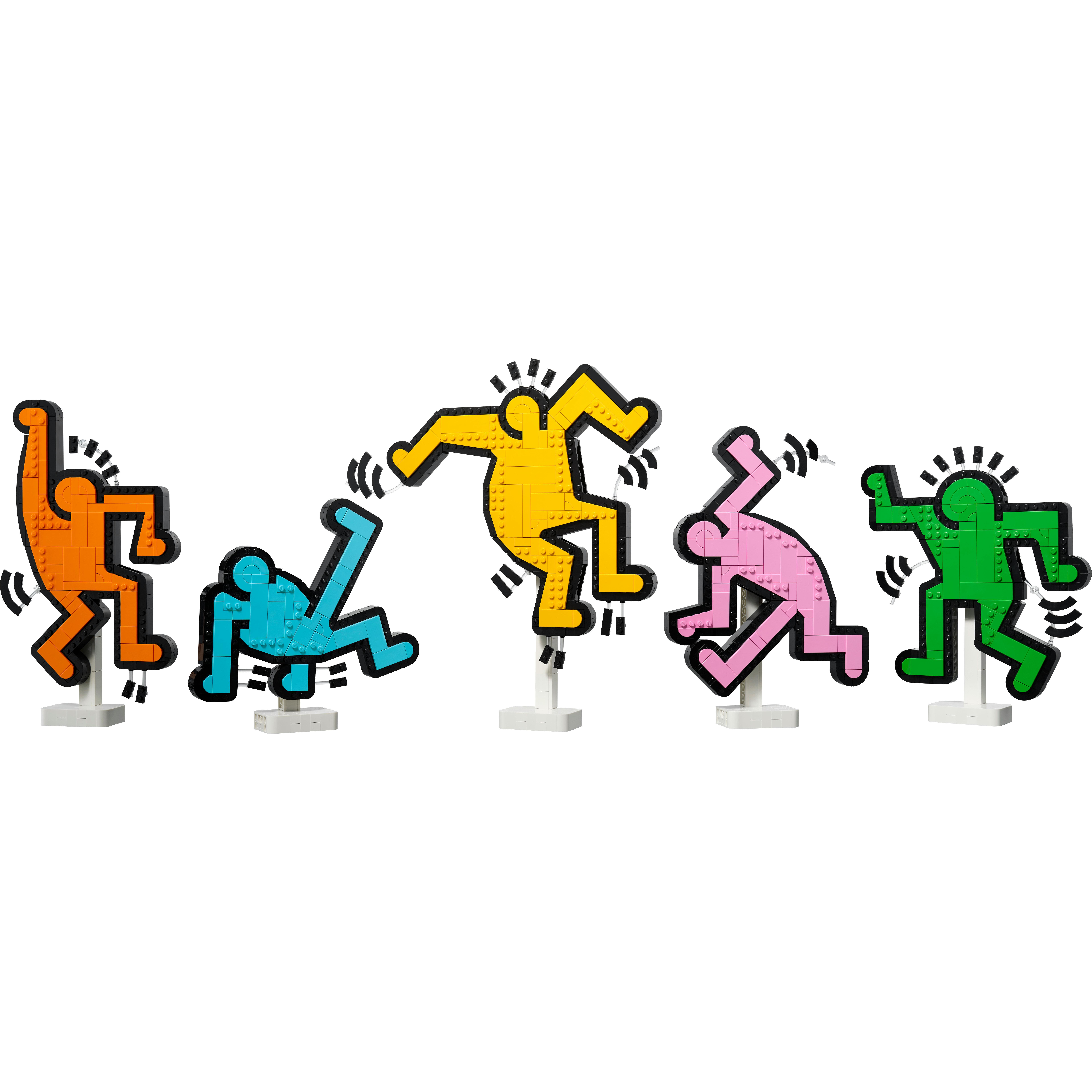 Voir la diapositive 2 : LEGO Art 31216 Keith Haring – Les Figures Dansantes - Set de Construction pour Adulte