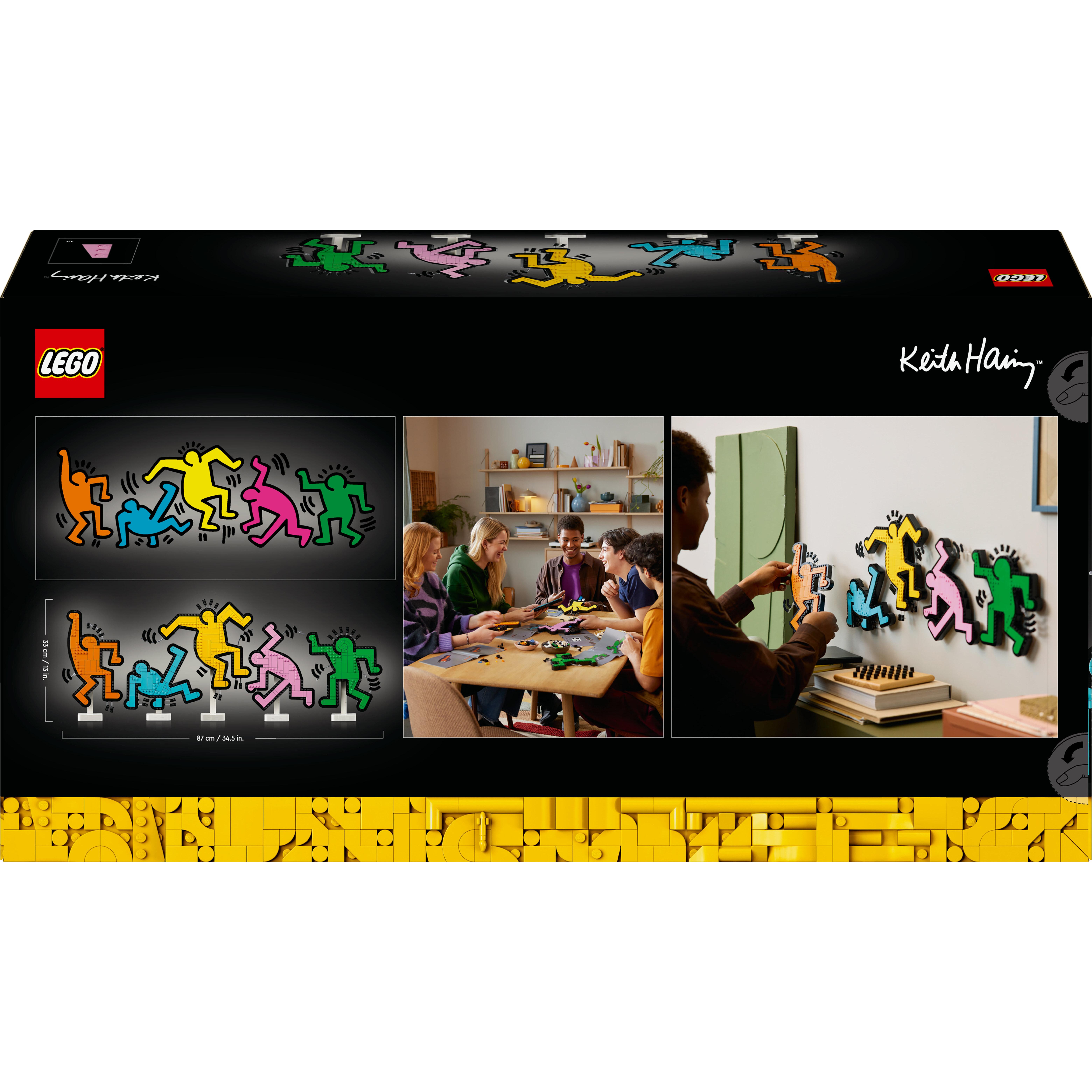Voir la diapositive 8 : LEGO Art 31216 Keith Haring – Les Figures Dansantes - Set de Construction pour Adulte