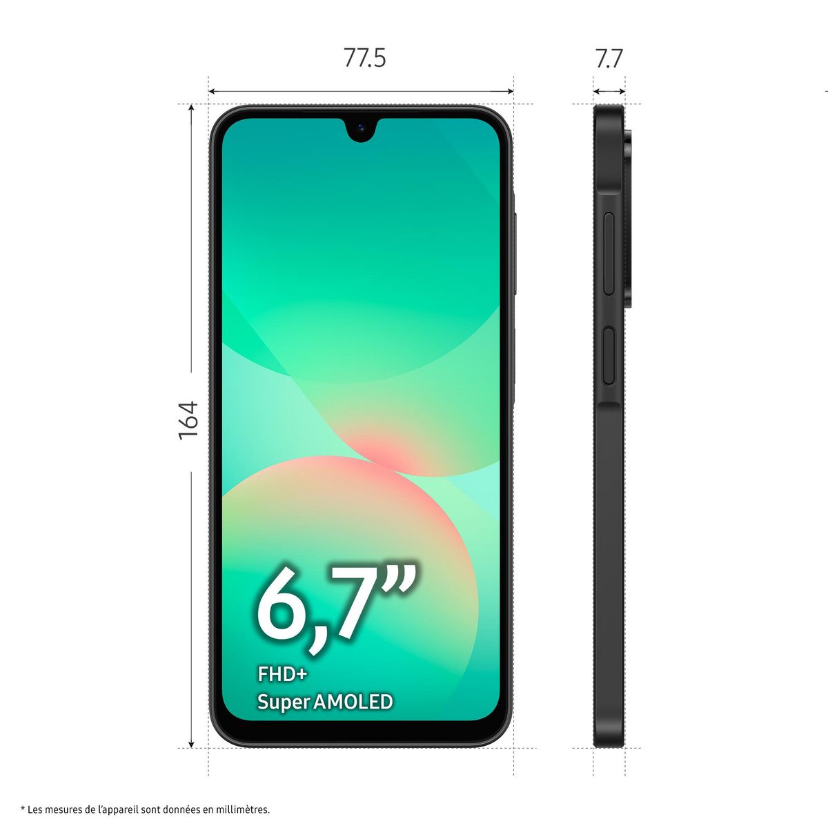 SAMSUNG Galaxy A26 5G AI Smartphone 128Go - Noir