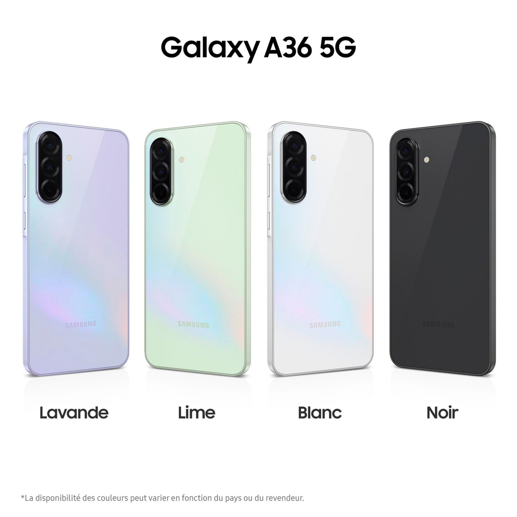 Voir la diapositive 2 : SAMSUNG Galaxy A36 5G AI Smartphone 128Go - Lavande