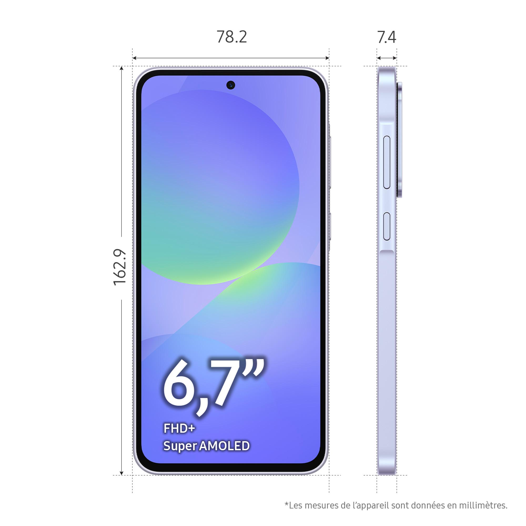 Voir la diapositive 14 : SAMSUNG Galaxy A36 5G AI Smartphone 128Go - Lavande