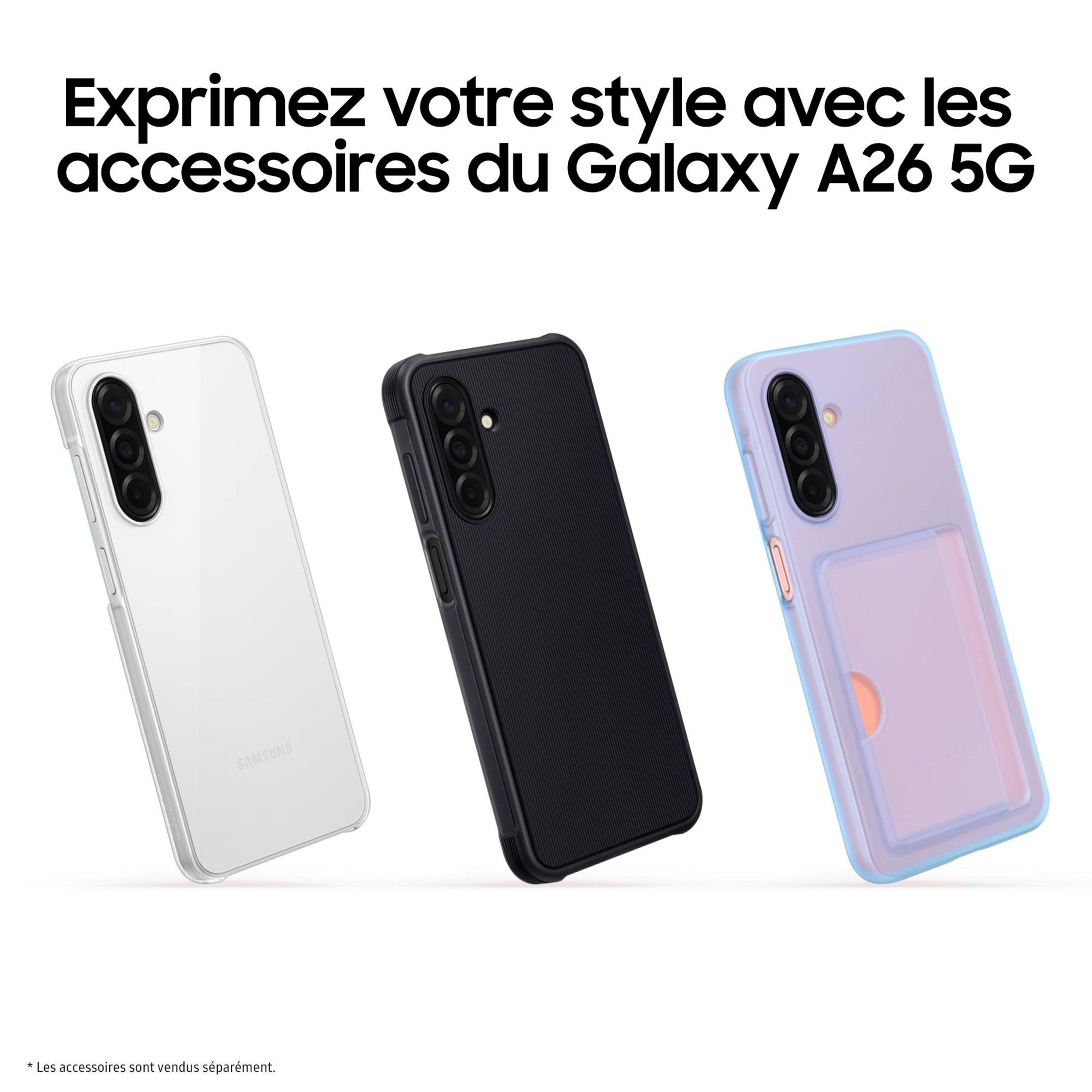 Voir la diapositive 9 : SAMSUNG Galaxy A26 5G AI Smartphone 128Go - Blanc