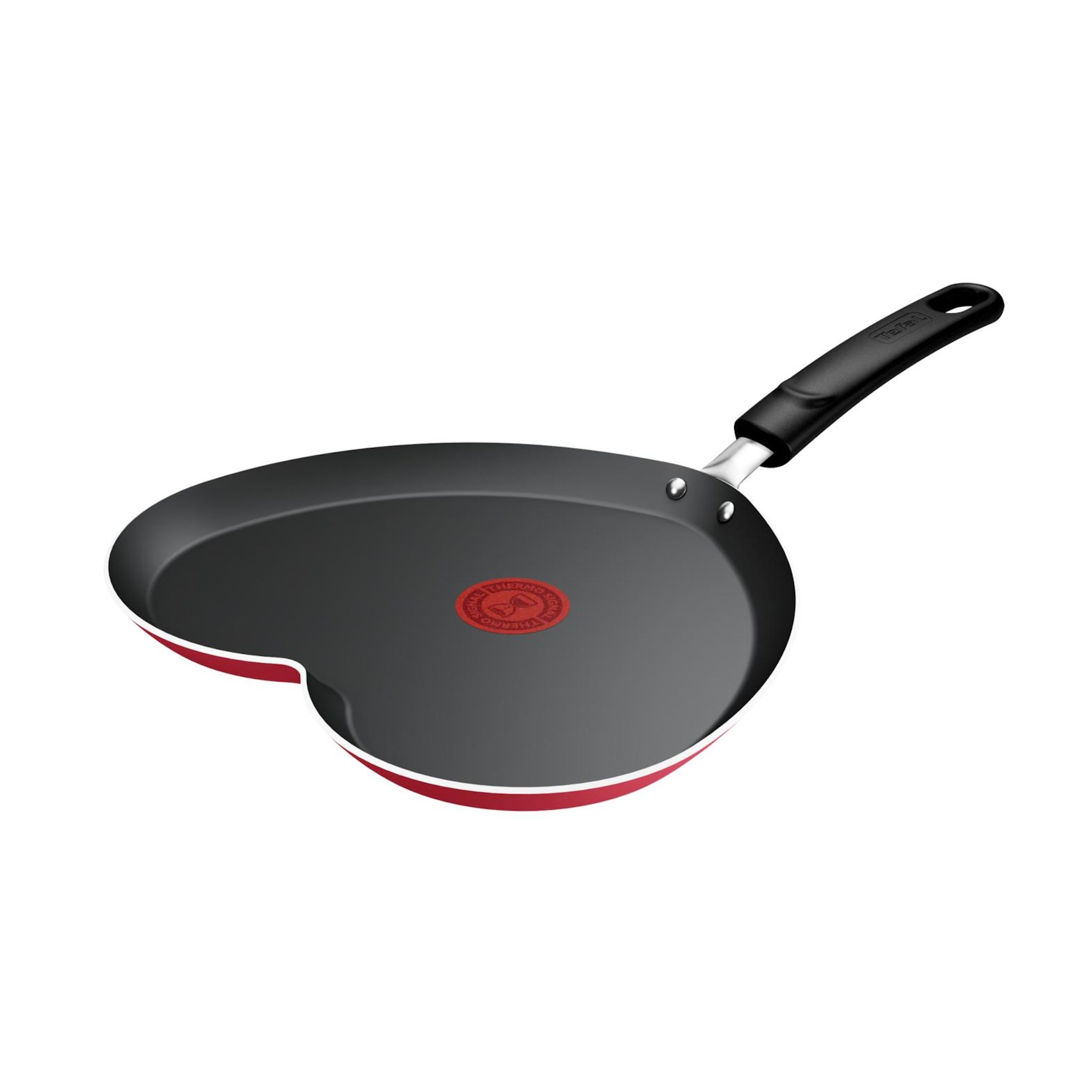 TEFAL Crêpière 25 cm en cœur rose tous feux dont induction
