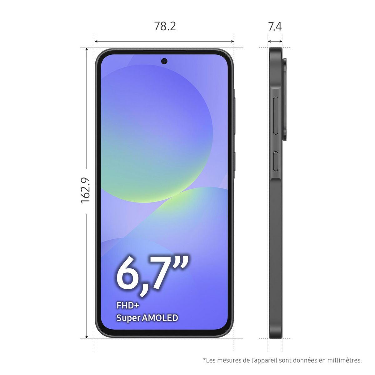 SAMSUNG Galaxy A36 5G AI Smartphone 128Go - Noir