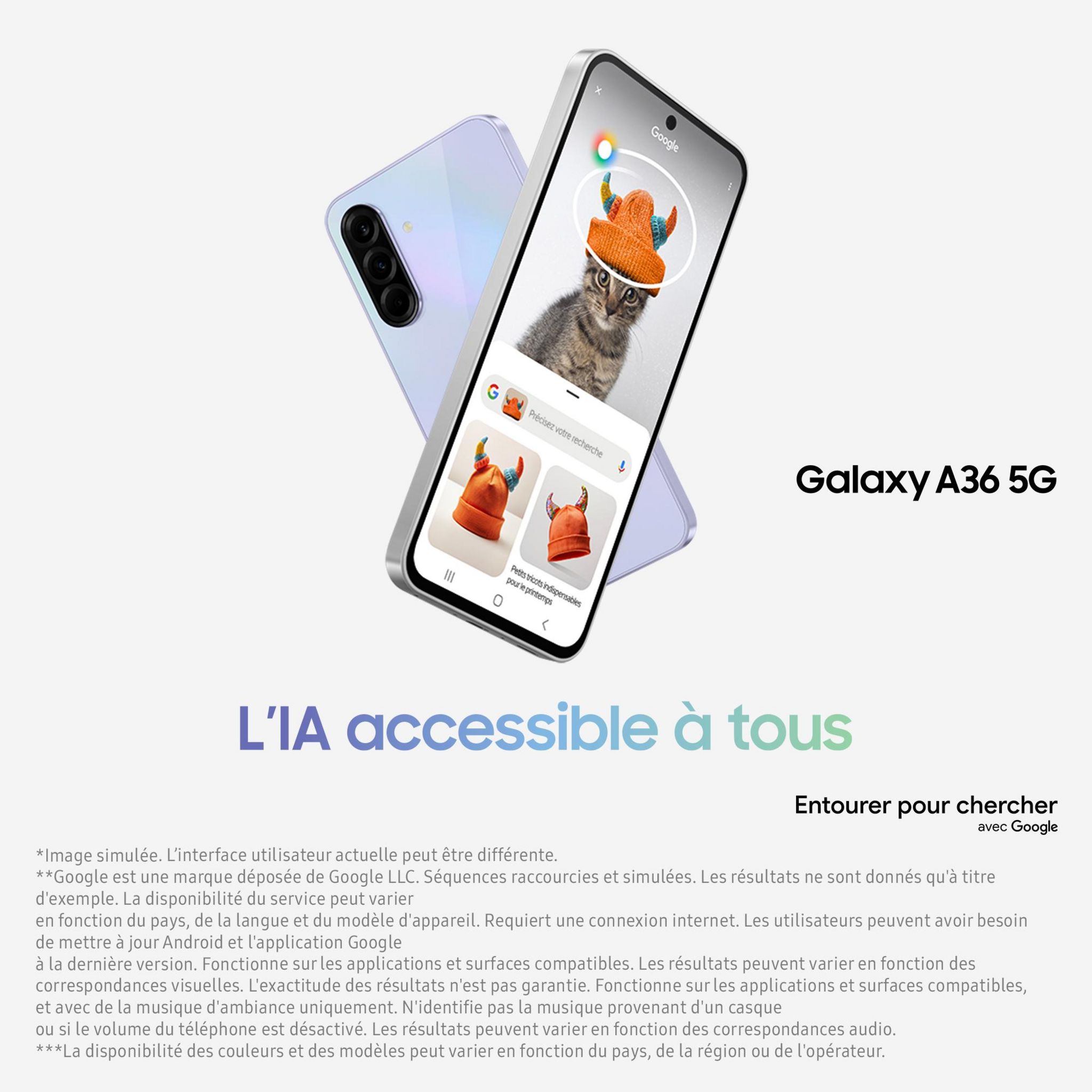 Voir la diapositive 5 : SAMSUNG Galaxy A36 5G AI Smartphone 128Go - Noir