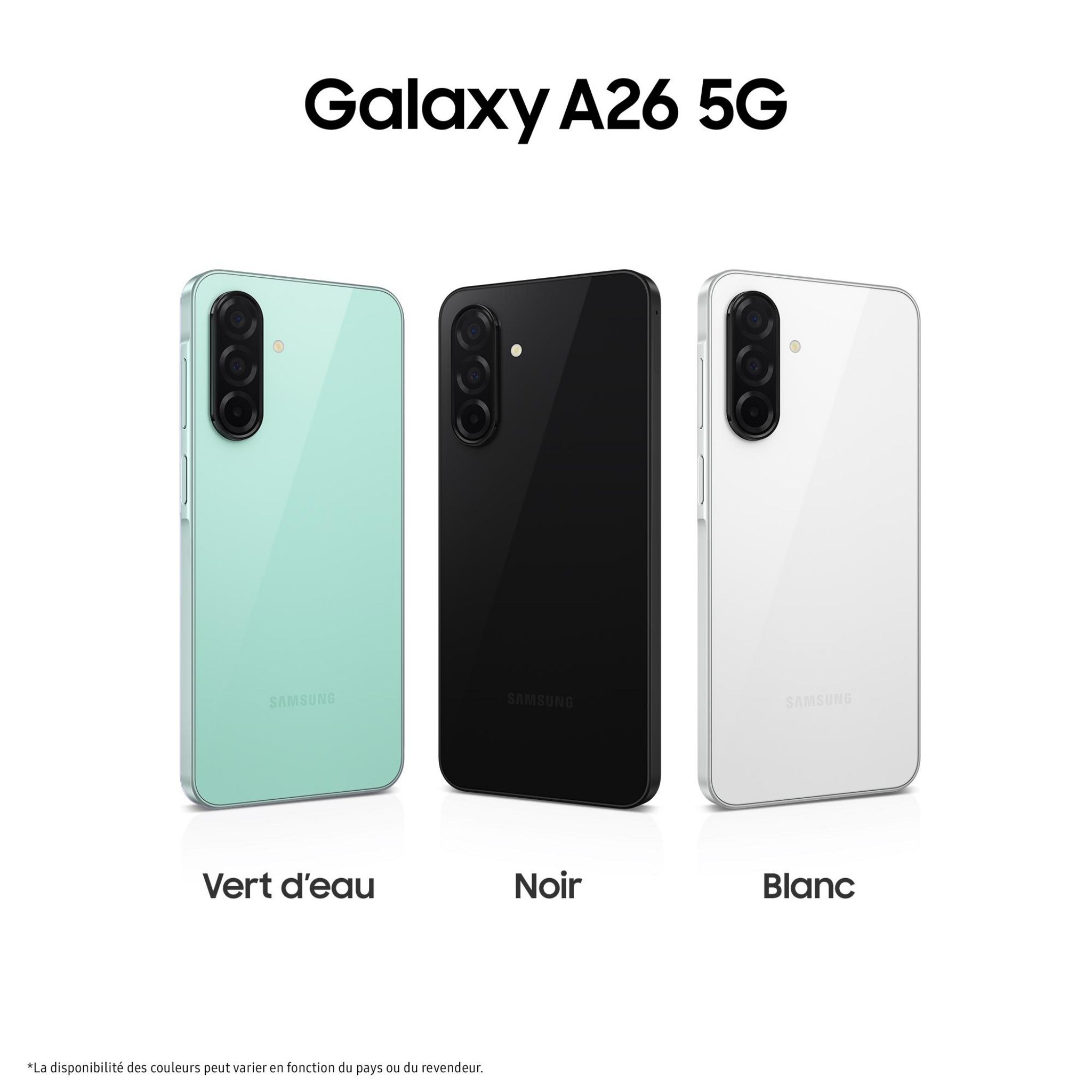 Voir la diapositive 2 : SAMSUNG Galaxy A26 5G AI Smartphone 256Go - Noir