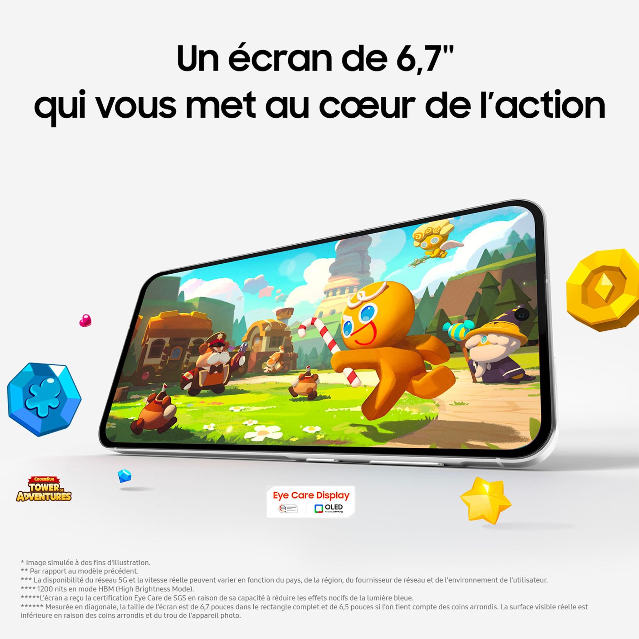 Voir la diapositive 11 : SAMSUNG Galaxy A56 5G AI Smartphone 128Go - Gris