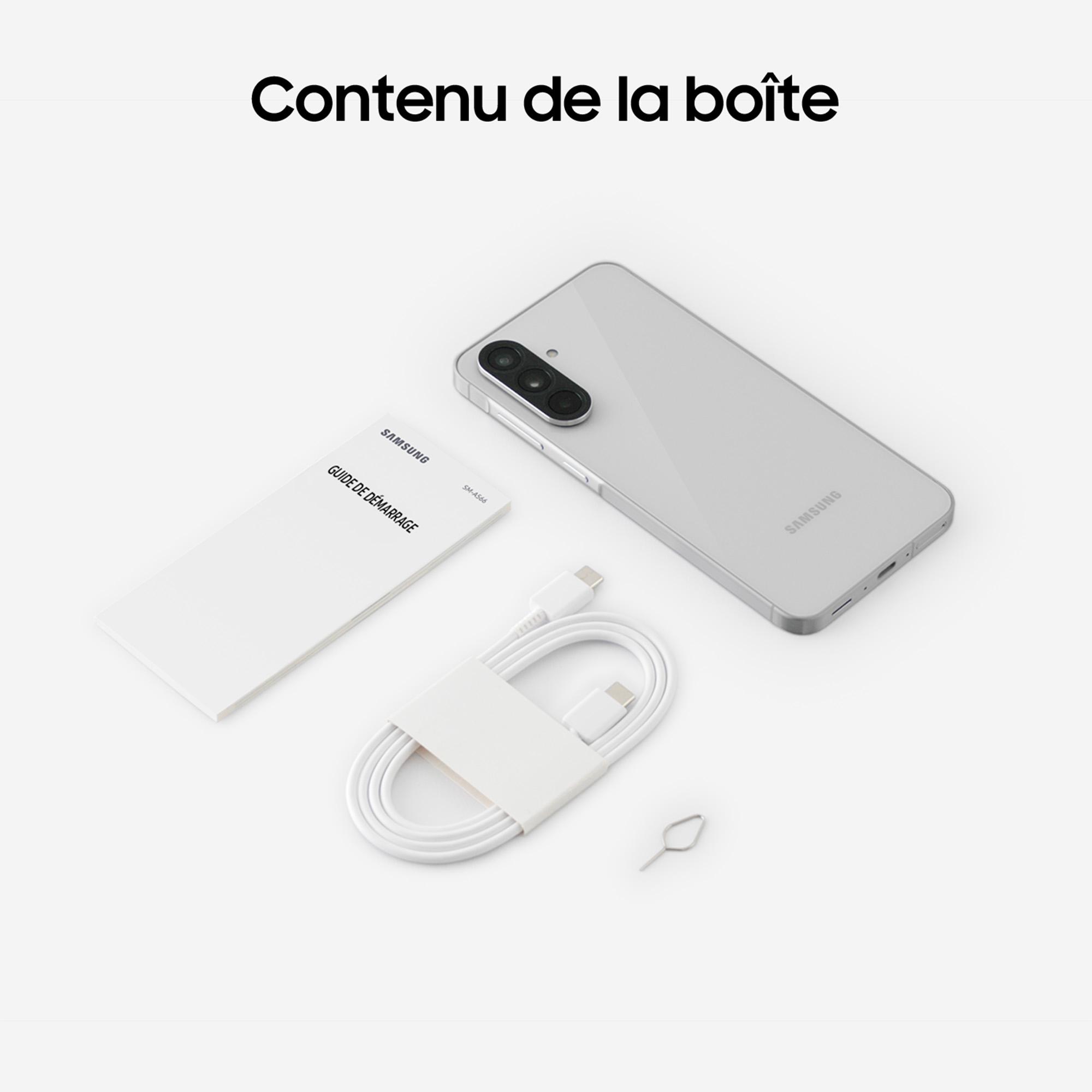 Voir la diapositive 8 : SAMSUNG Galaxy A56 5G AI Smartphone 128Go - Gris