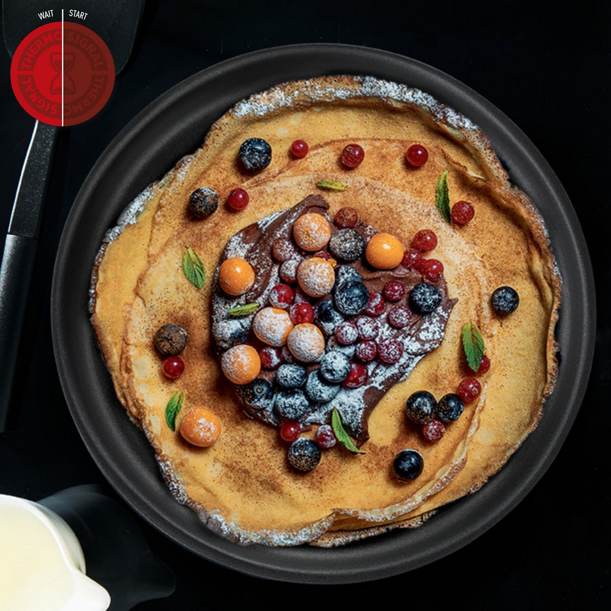 Voir la diapositive 4 : TEFAL Crêpière 27 cm tous feux dont induction INGENIO ECO RESIST