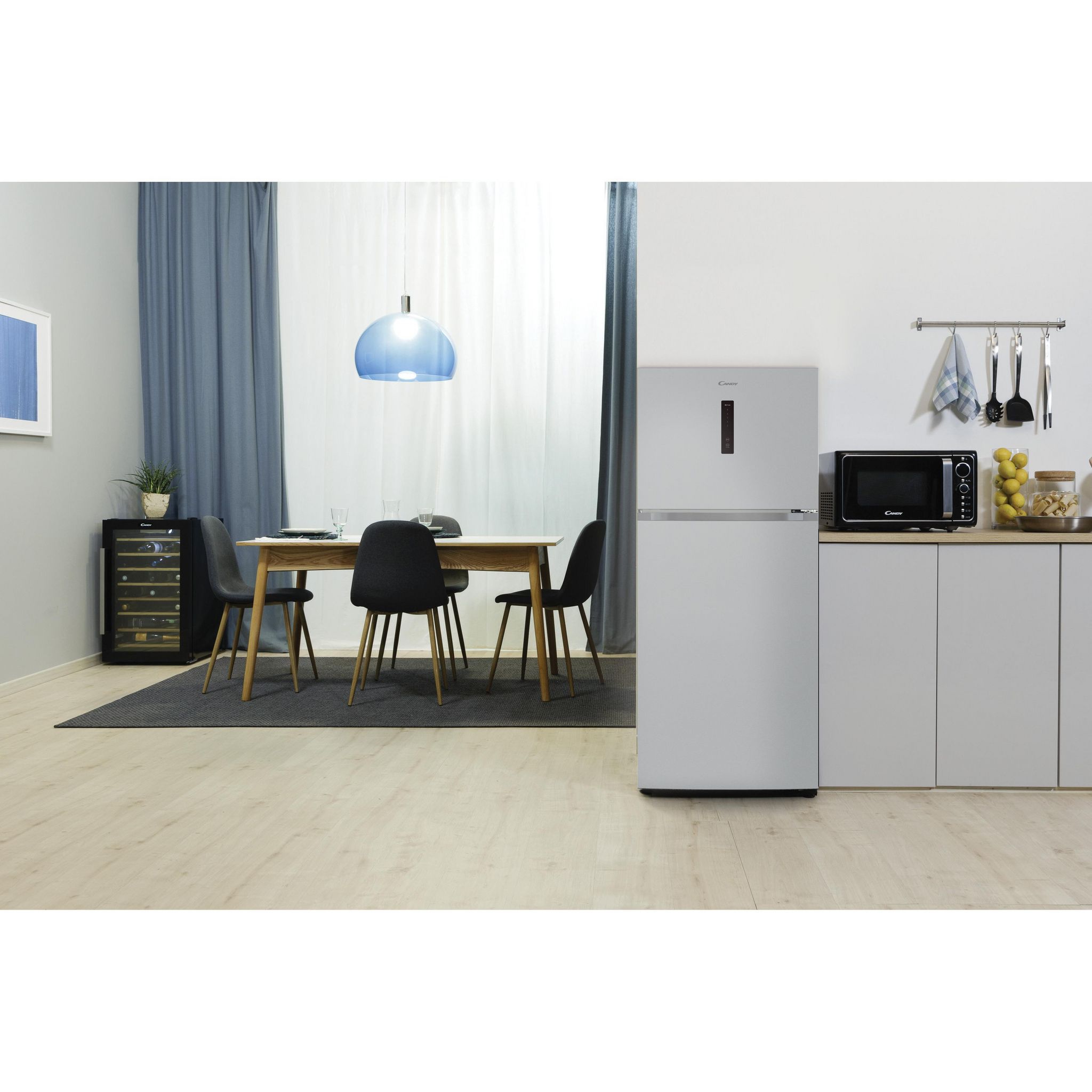 Voir la diapositive 3 : CANDY Réfrigérateur CDG5T717ES - Gris