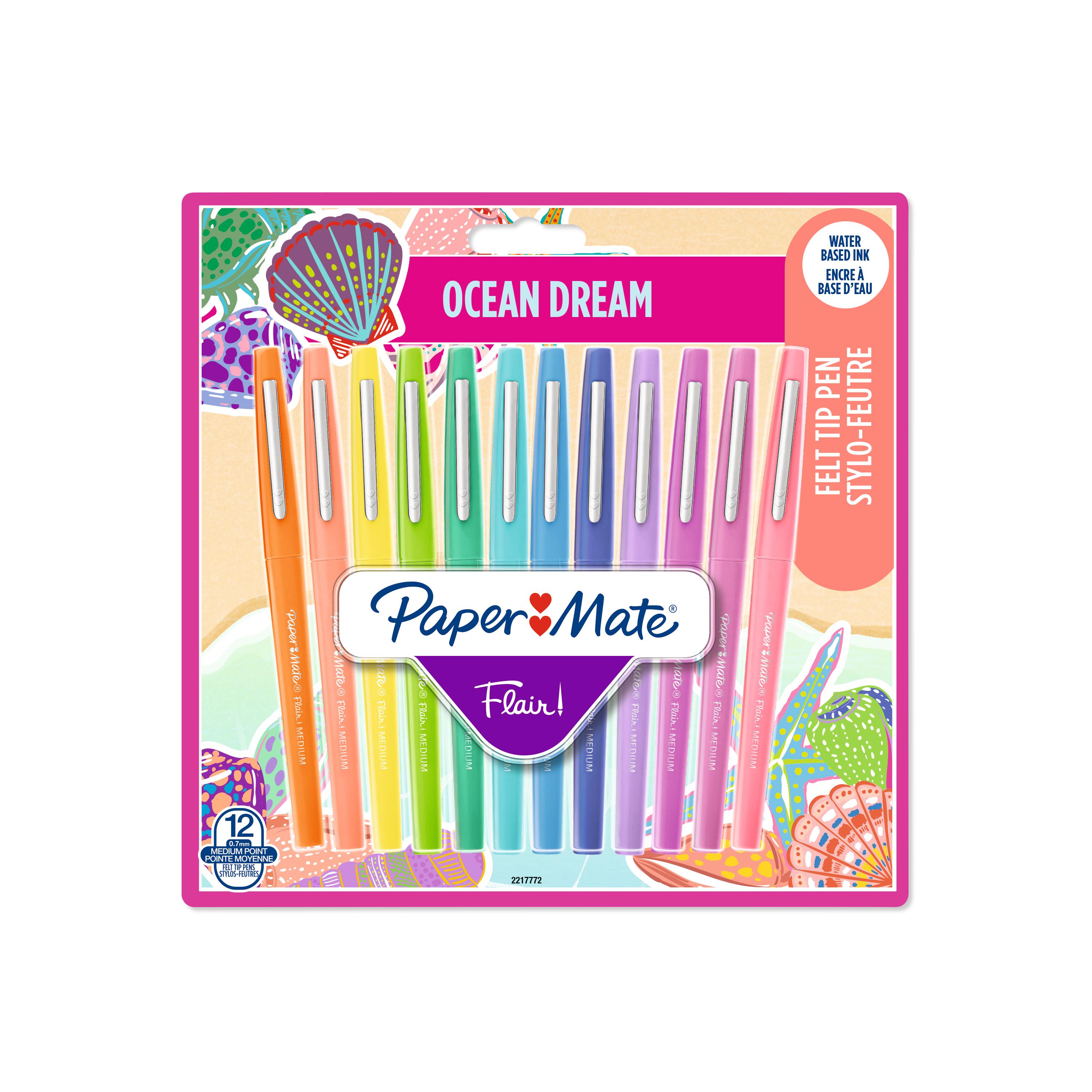 12 Stylo-feutre Flair Ocean Dream 0,7mm PAPERMATE