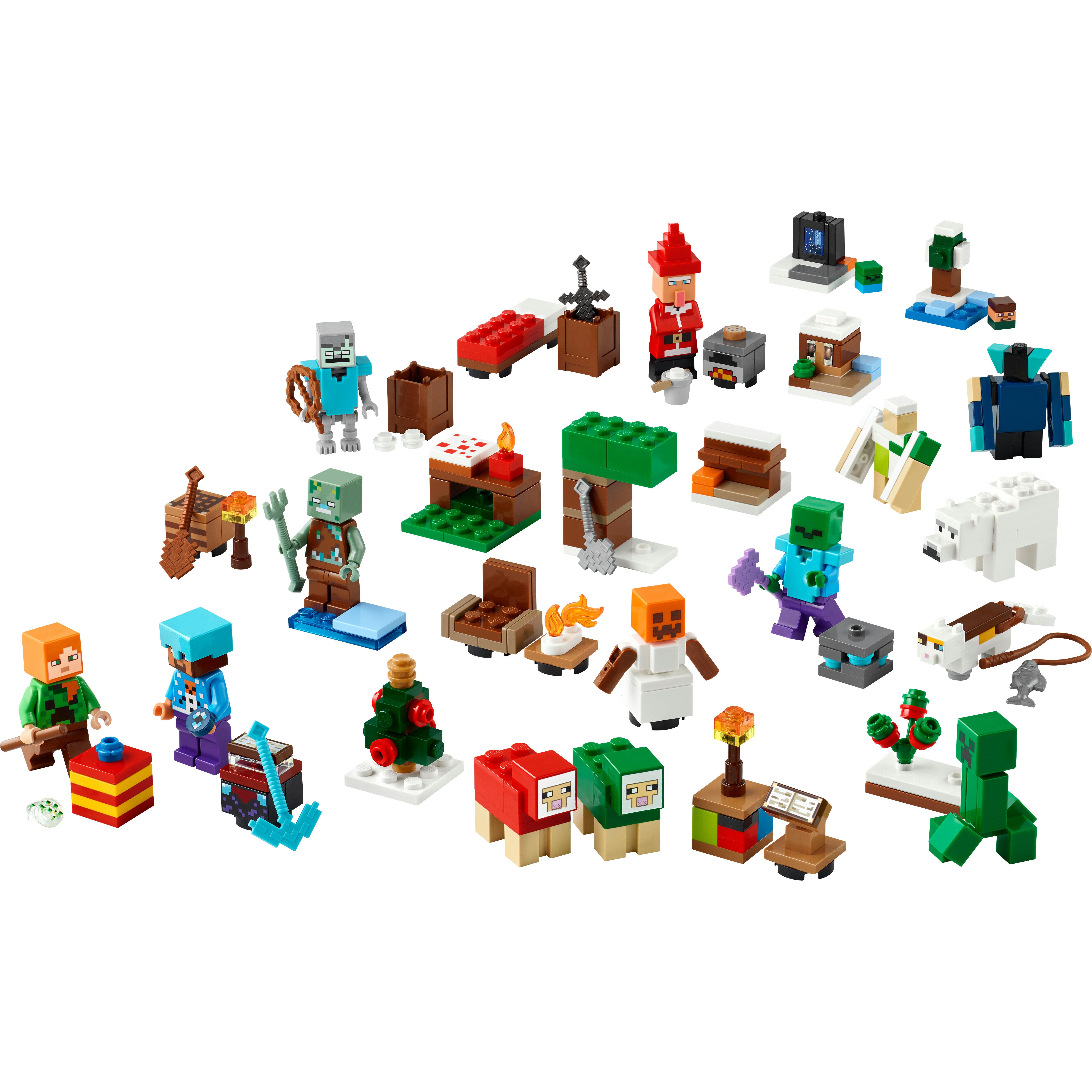 Voir la diapositive 2 : LEGO Calendrier de L'avant Minecraft 2025 21280