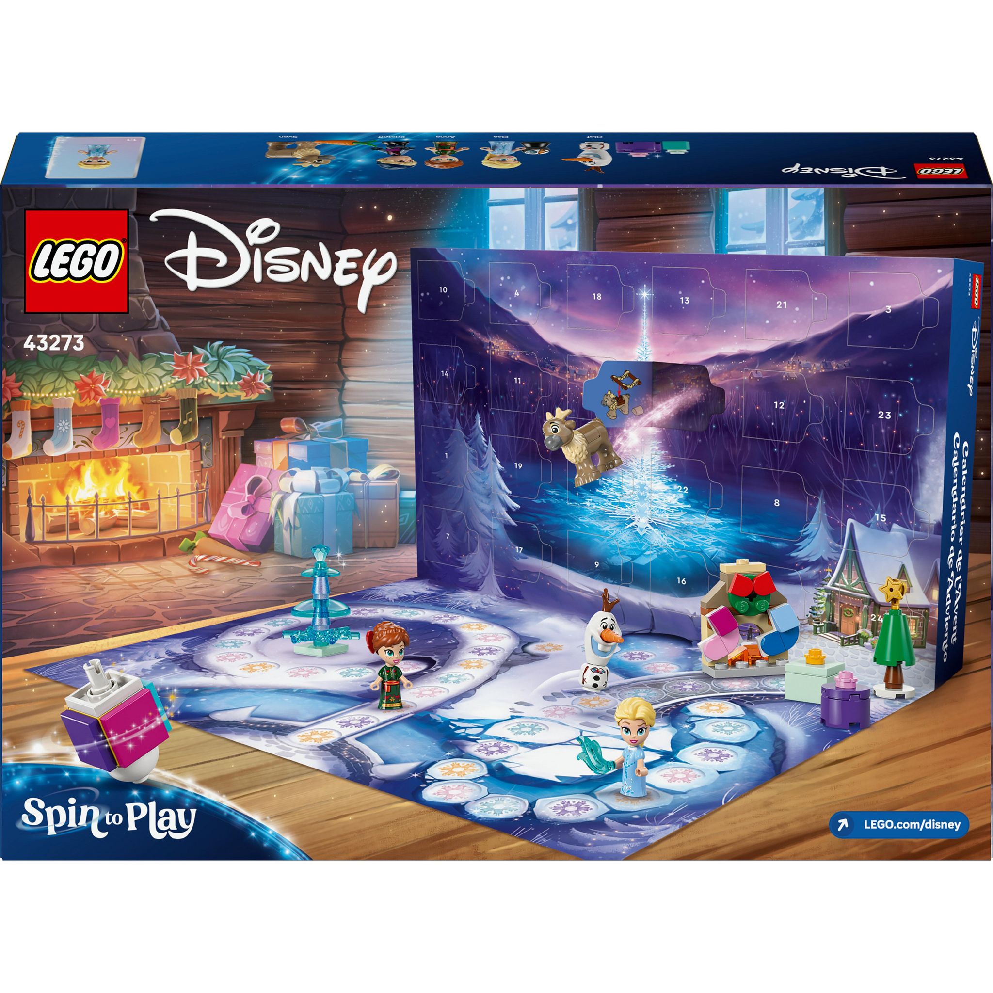 Voir la diapositive 3 : LEGO Calendrier de L'avant Disney 2025 43273