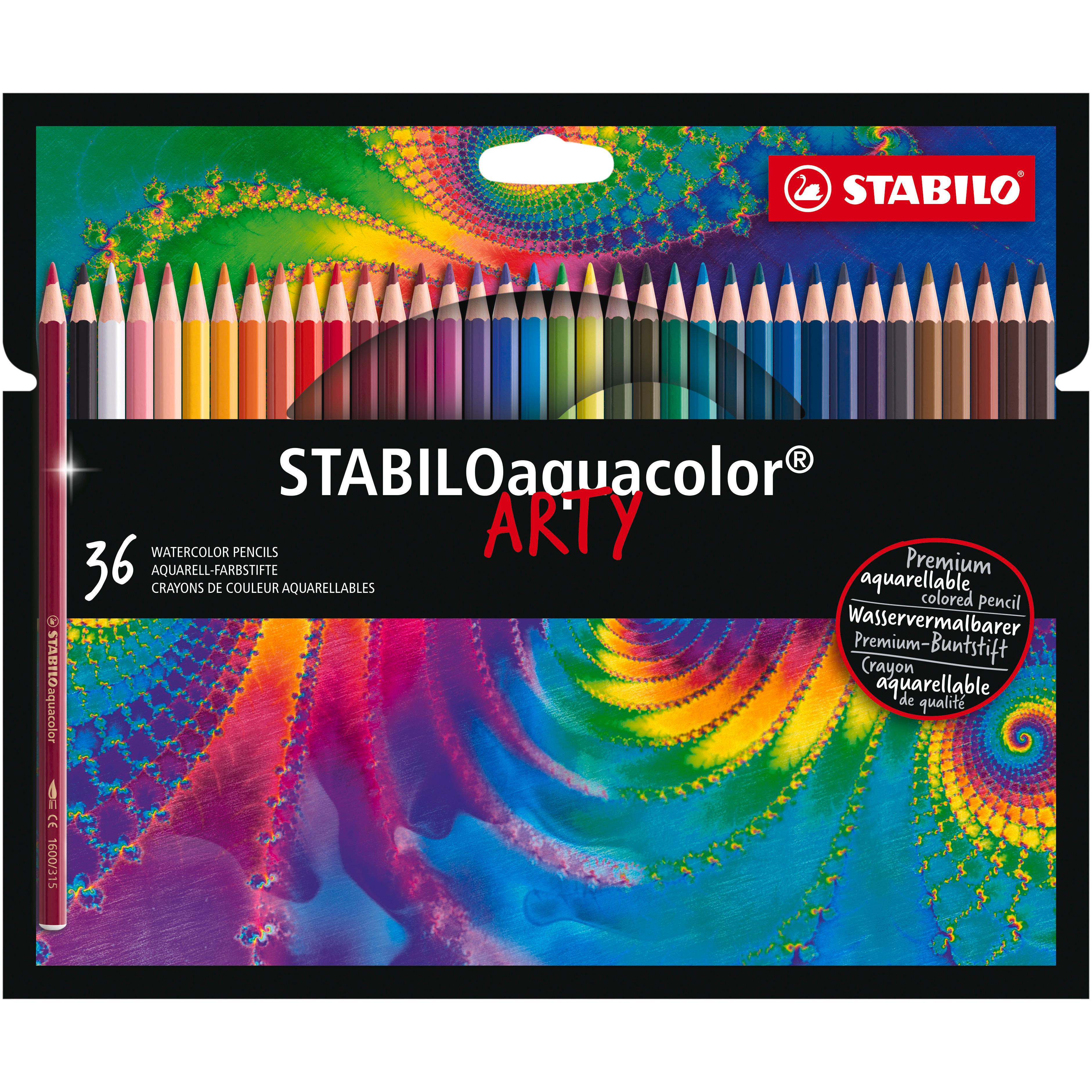 STABILO Étui crayons de couleurs x36 Aquacolor Arty