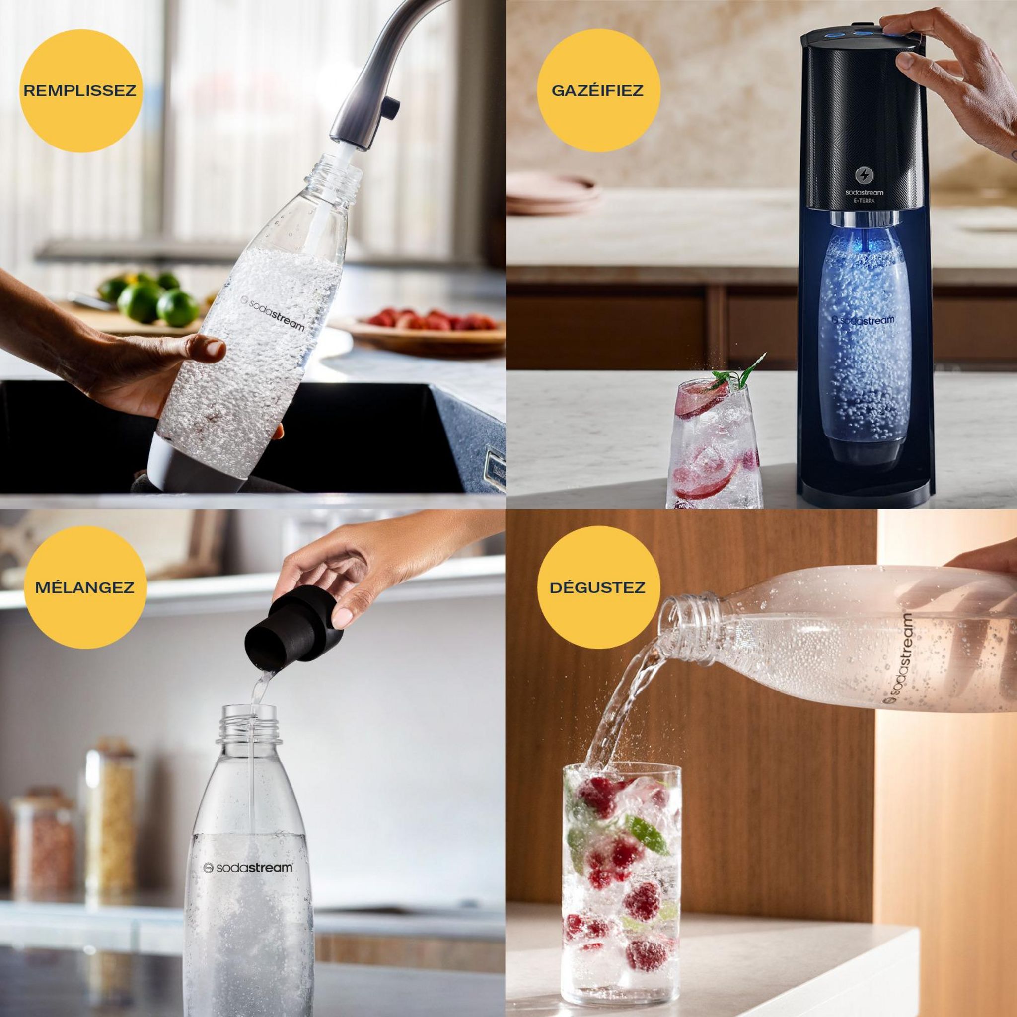 Voir la diapositive 5 : SODASTREAM Machine à soda E-TERRA - Noir