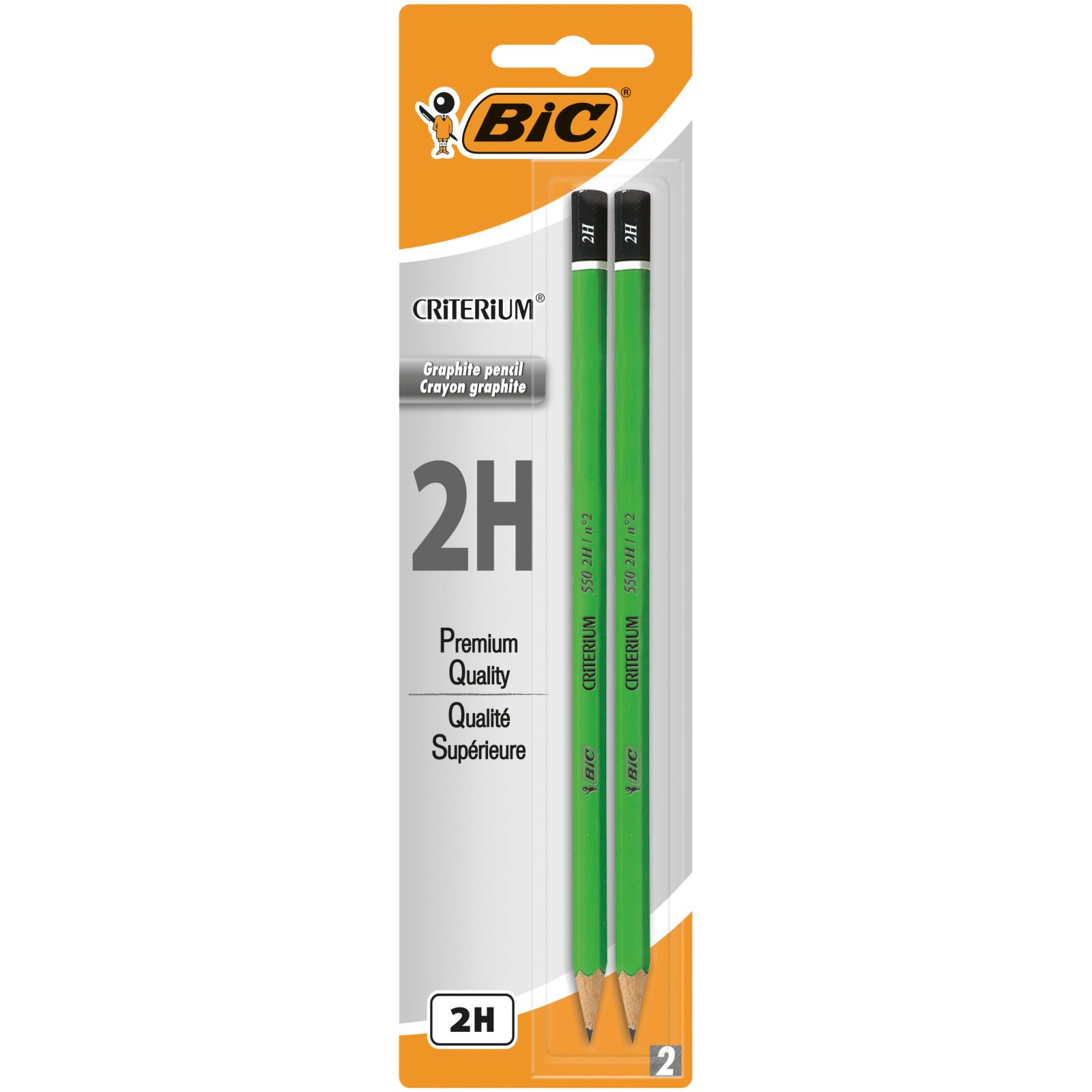 BIC Lot de 2 crayons à papier