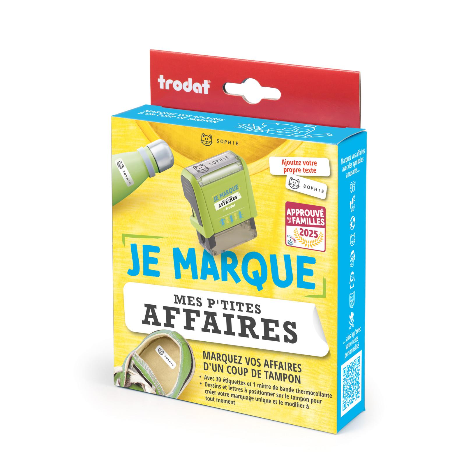 BIC Tampon de marquage "je marque mes p'tites affaires" Trodat