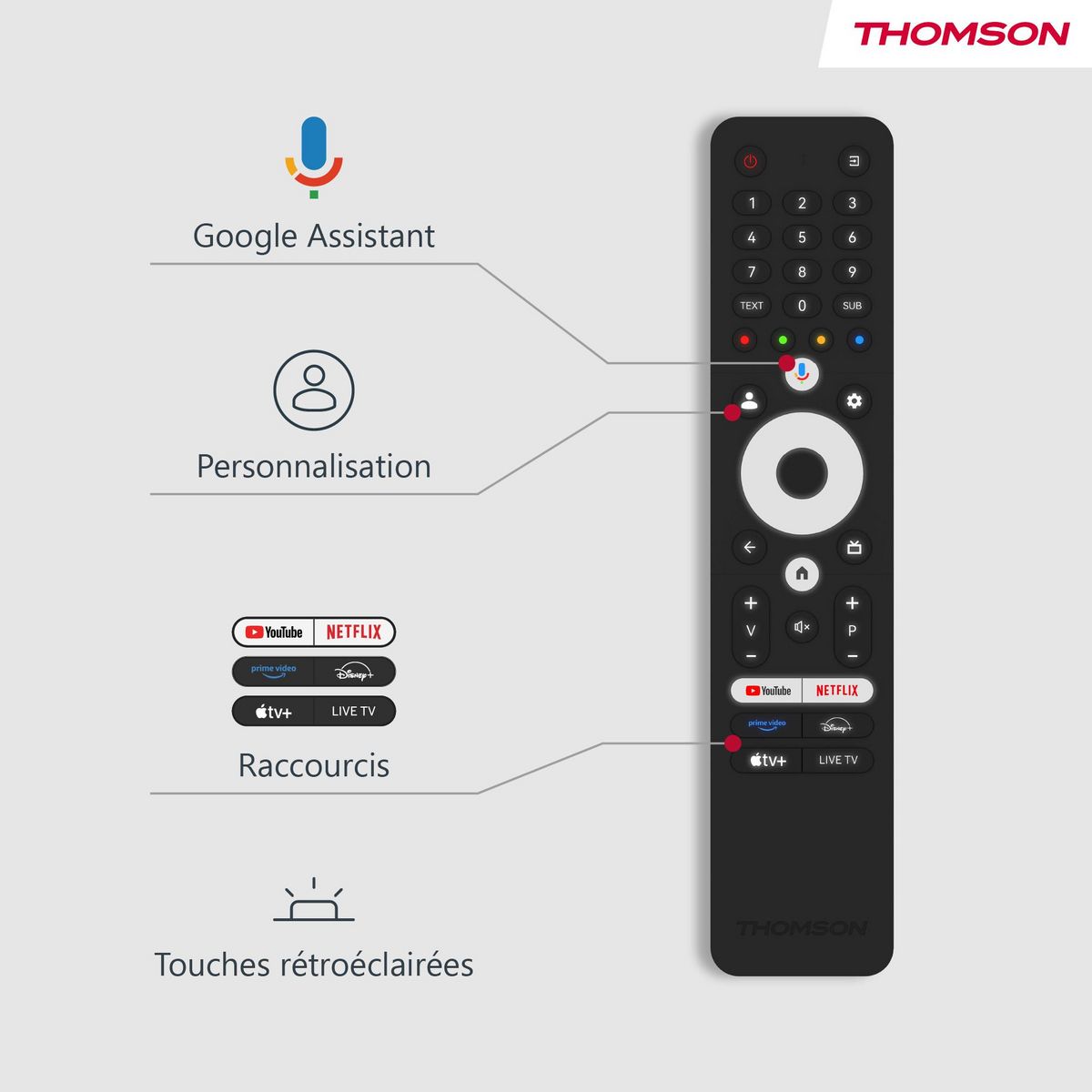 THOMSON TV QLED 43QG5C14 Google TV
