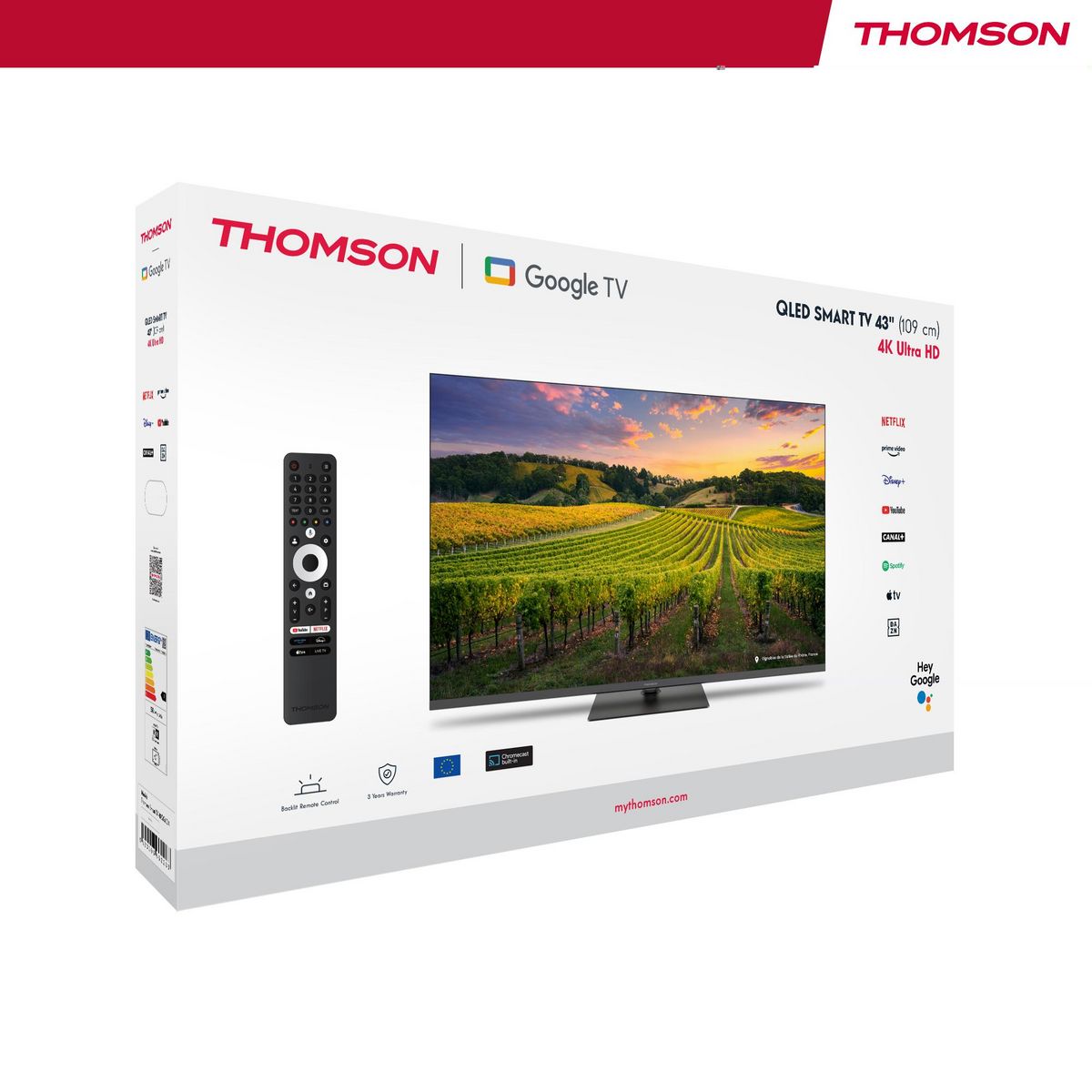 THOMSON TV QLED 43QG5C14 Google TV