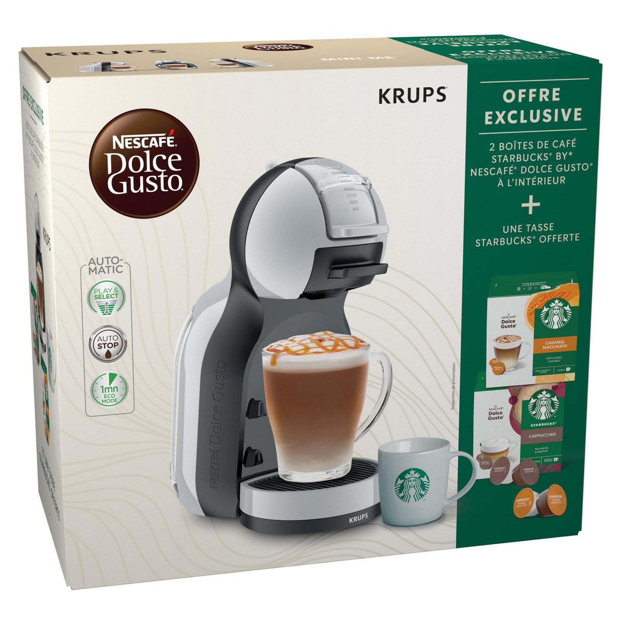 Voir la diapositive 8 : KRUPS Machine expresso Nescafé Dolce Gusto YY5572FD - Gris artic
