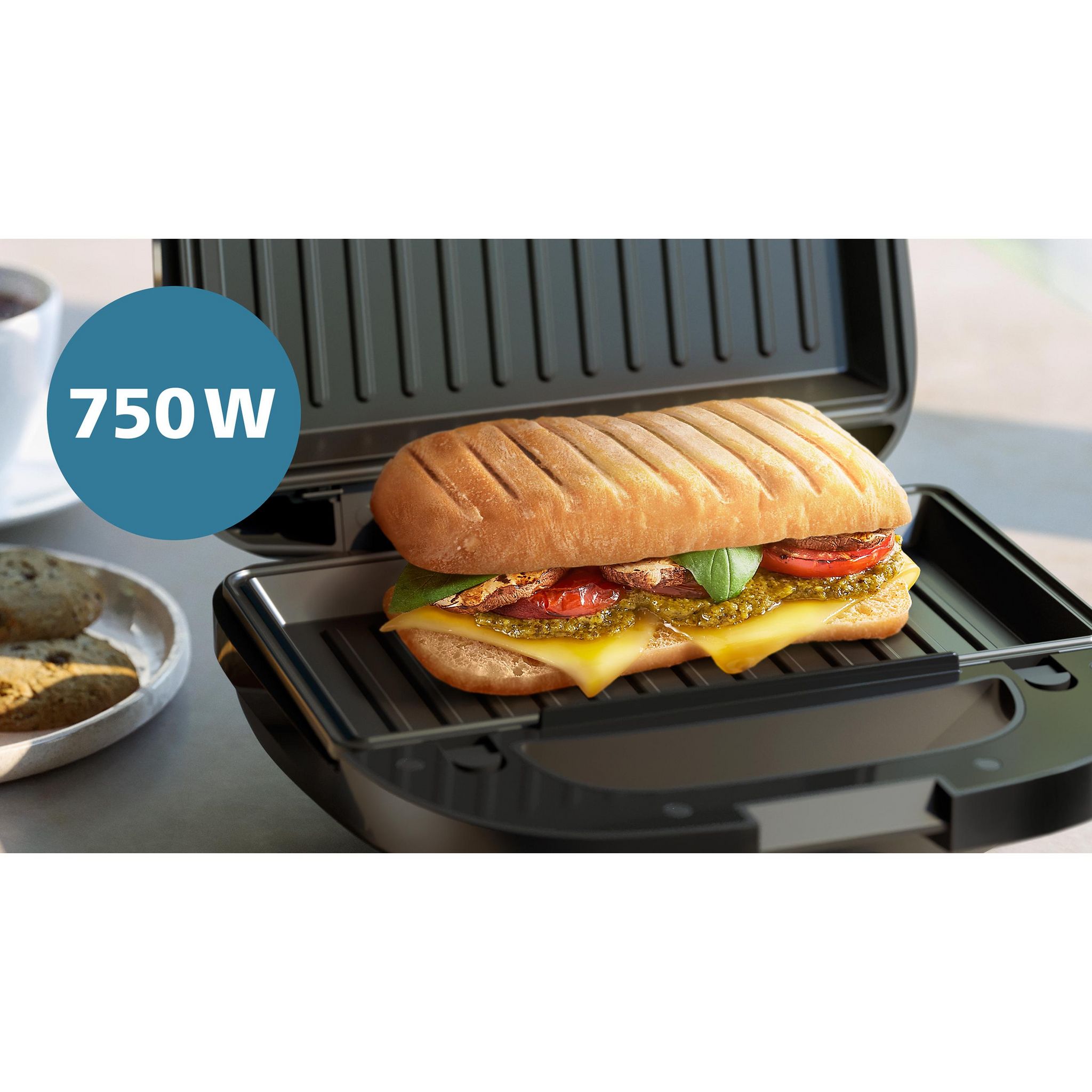 Voir la diapositive 3 : PHILIPS Croque-monsieur HA2350/80 - Noir