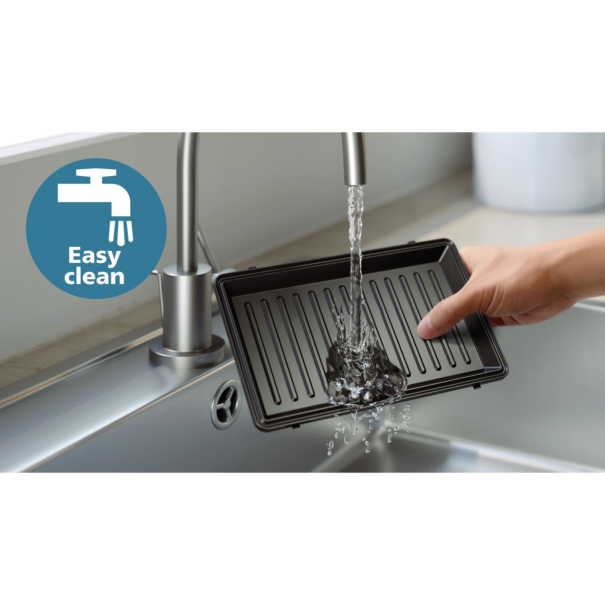 Voir la diapositive 4 : PHILIPS Croque-monsieur HA2350/80 - Noir