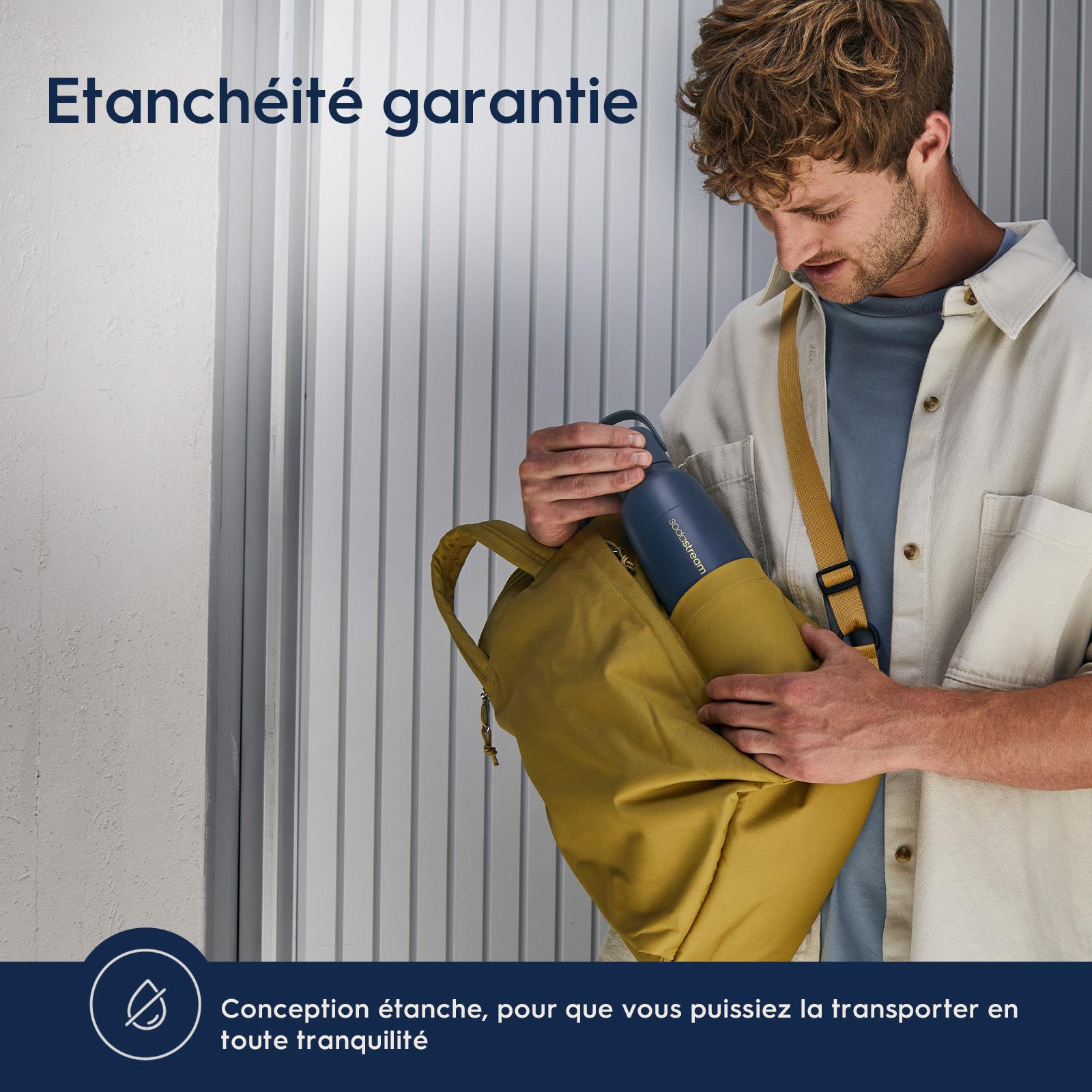Voir la diapositive 5 : SODASTREAM Gourde métal blanc sable 930 ml