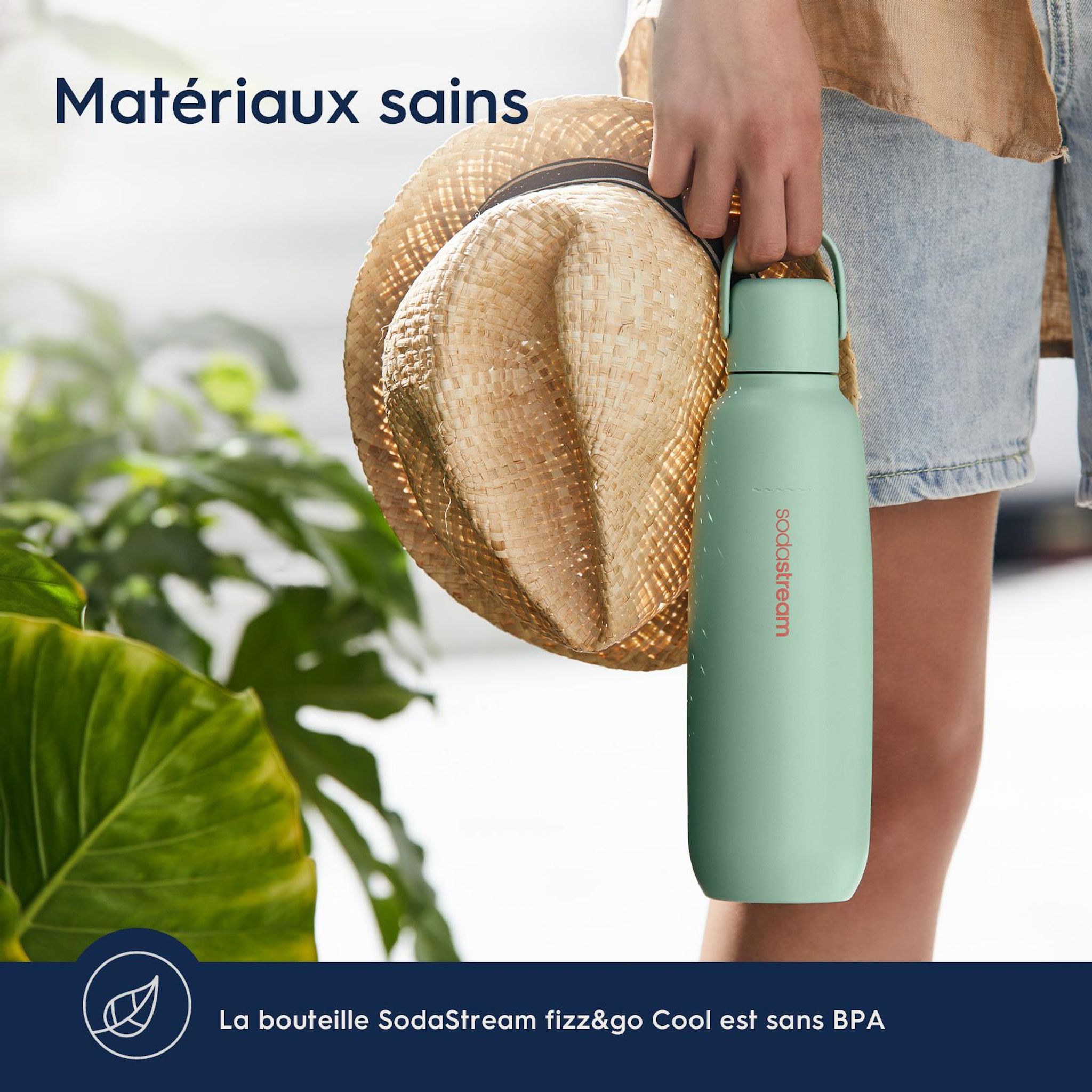 Voir la diapositive 8 : SODASTREAM Gourde métal blanc sable 930 ml
