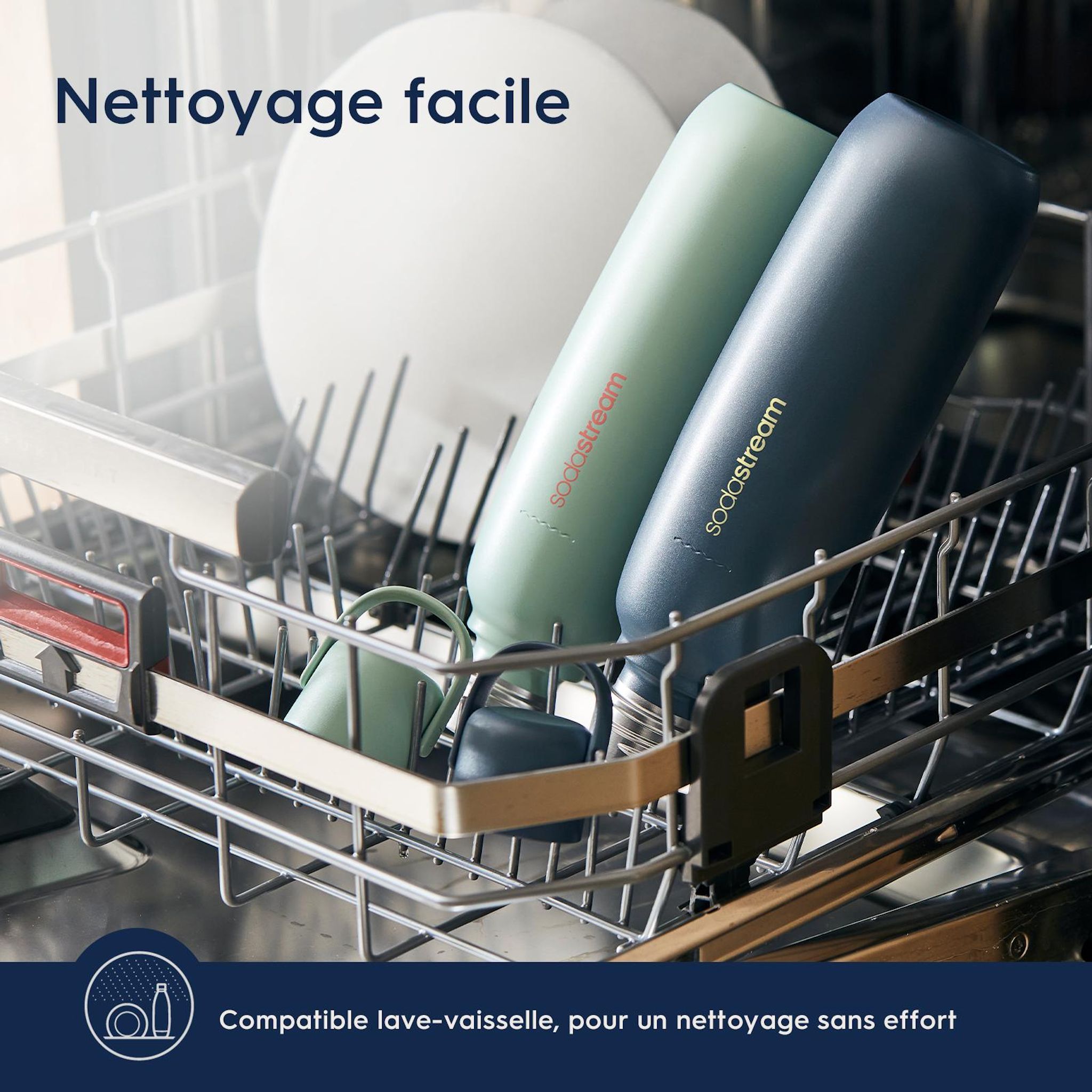 Voir la diapositive 9 : SODASTREAM Gourde métal blanc sable 930 ml