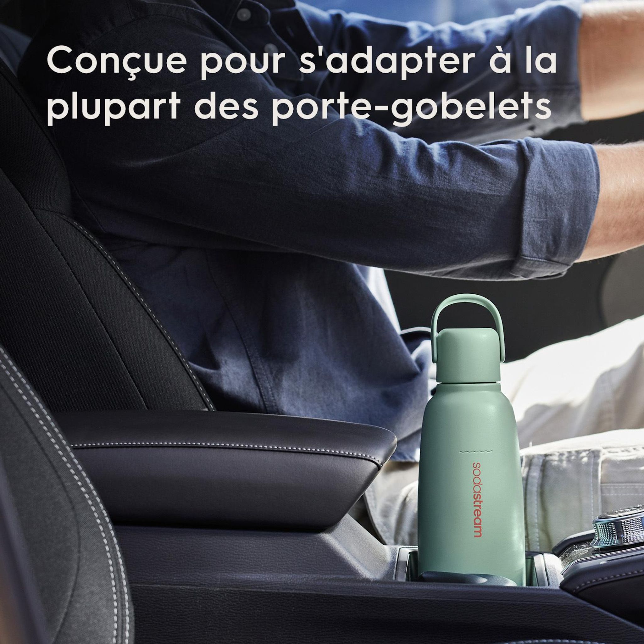 Voir la diapositive 11 : SODASTREAM Gourde métal blanc sable 930 ml