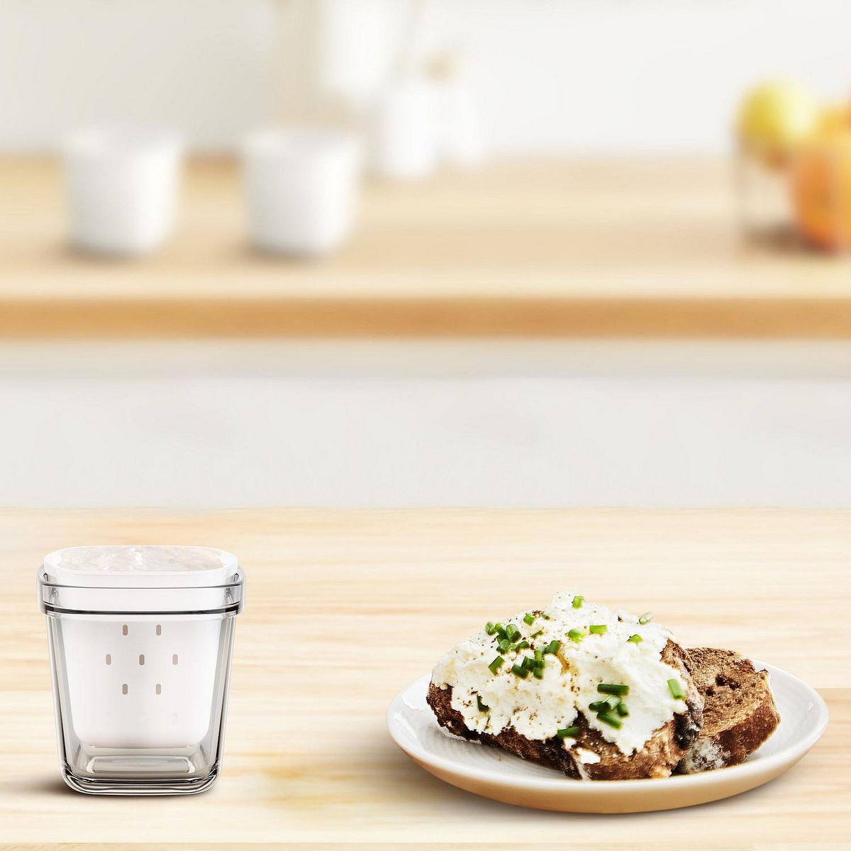 SEB Lot de 6 pots de yaourt XF1001E1 - Blanc