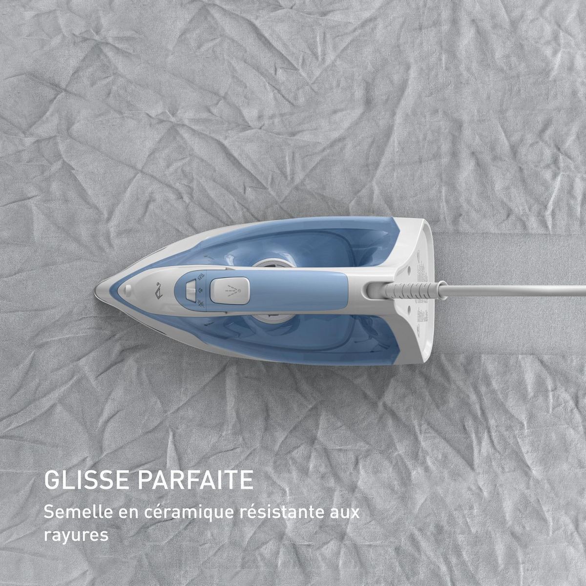 CALOR Fer à repasser FV2C41C0 - Bleu et blanc