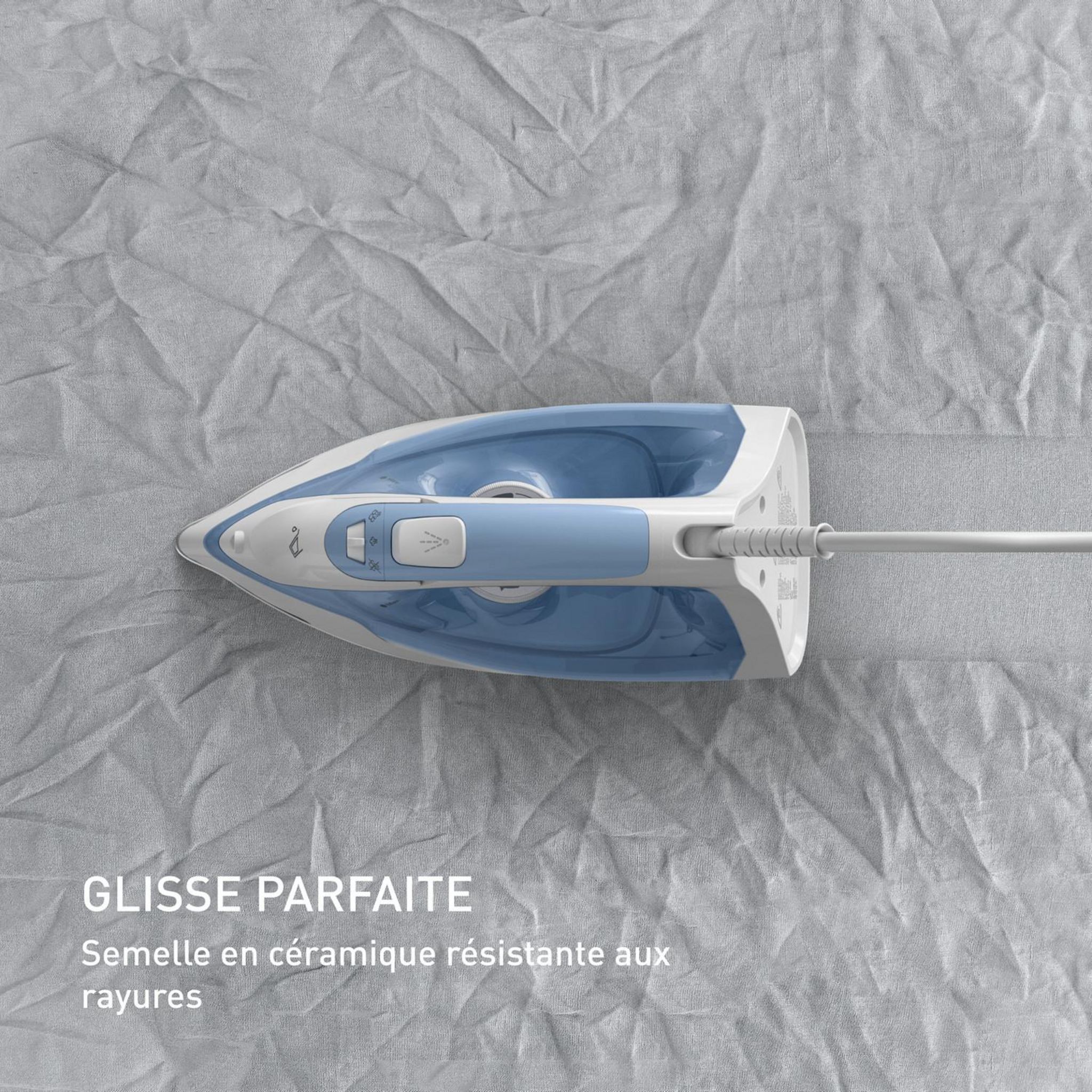 Voir la diapositive 4 : CALOR Fer à repasser FV2C41C0 - Bleu et blanc