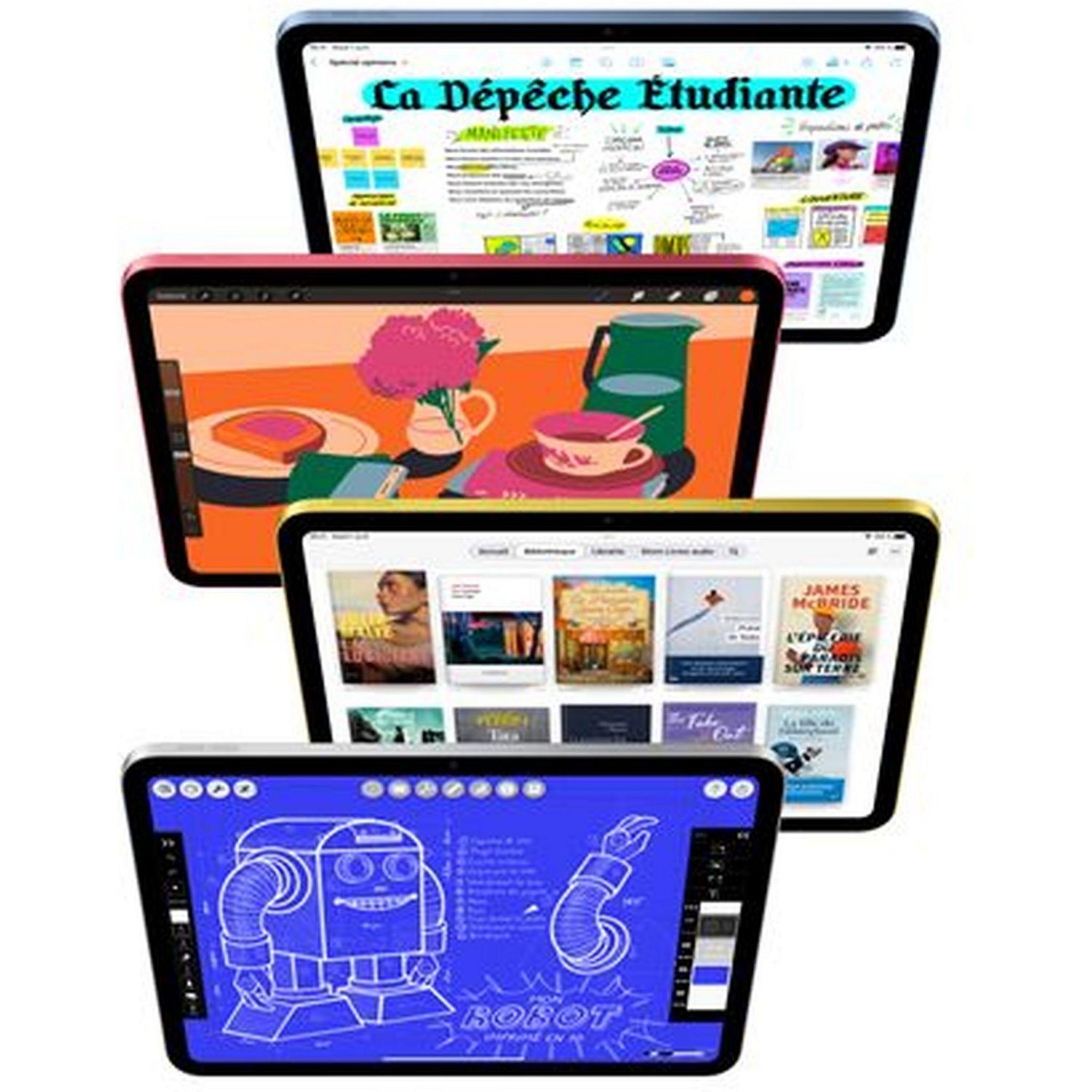 Voir la diapositive 3 : APPLE Tablette Tactile iPad 11 pouces 128Go Puce A16 WIFI - Jaune