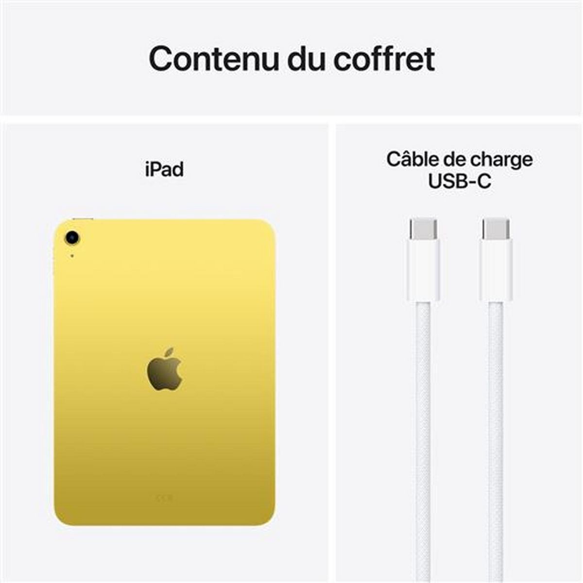 APPLE Tablette Tactile iPad 11 pouces 128Go Puce A16 WIFI - Jaune