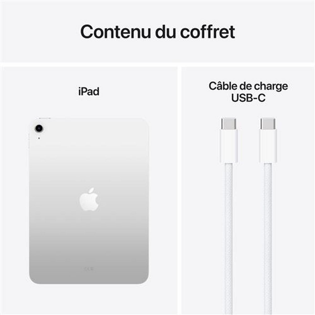APPLE Tablette Tactile iPad 11 pouces 256Go Puce A16 WIFI - Argent