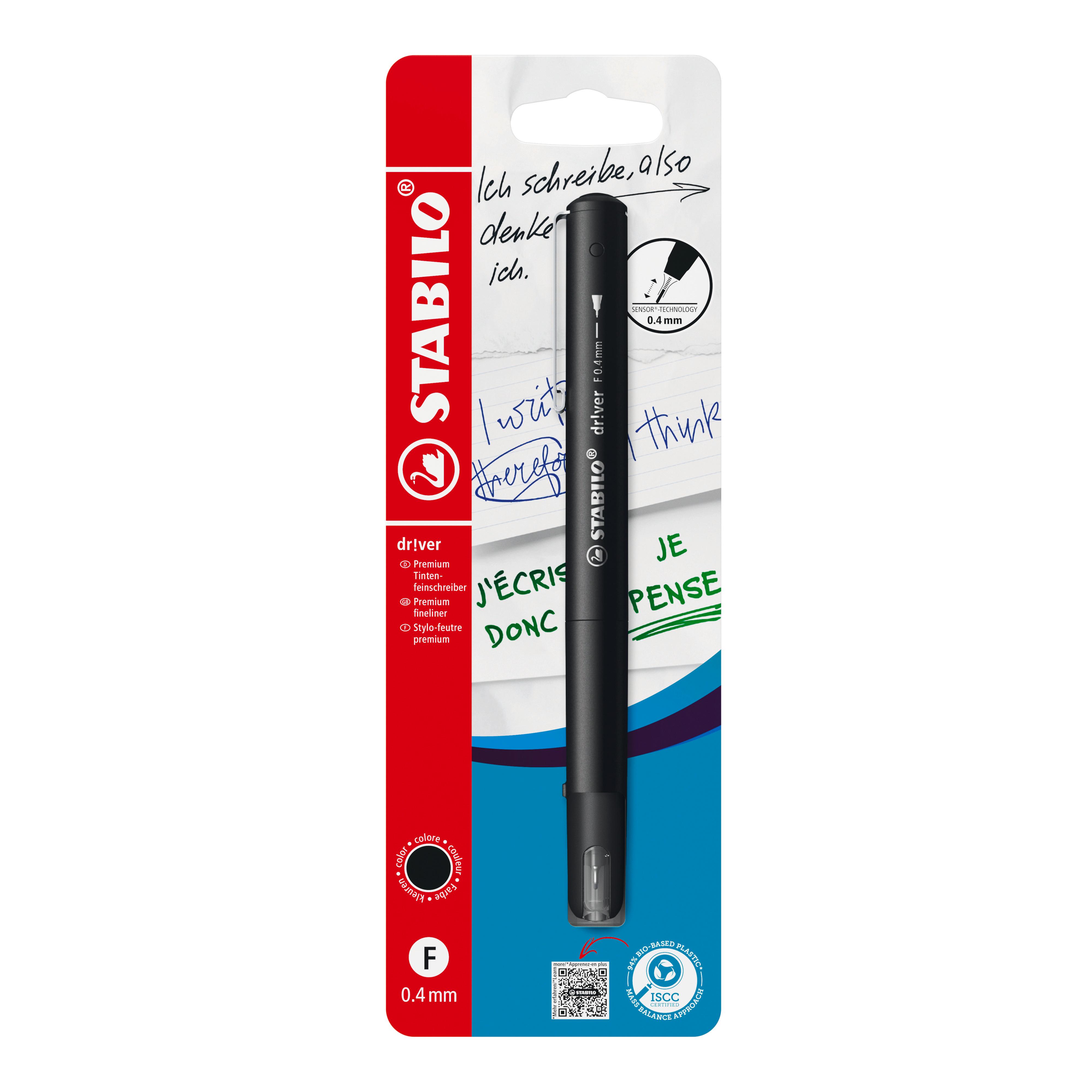 STABILO Stylo Feutre Driver Premium - Noir