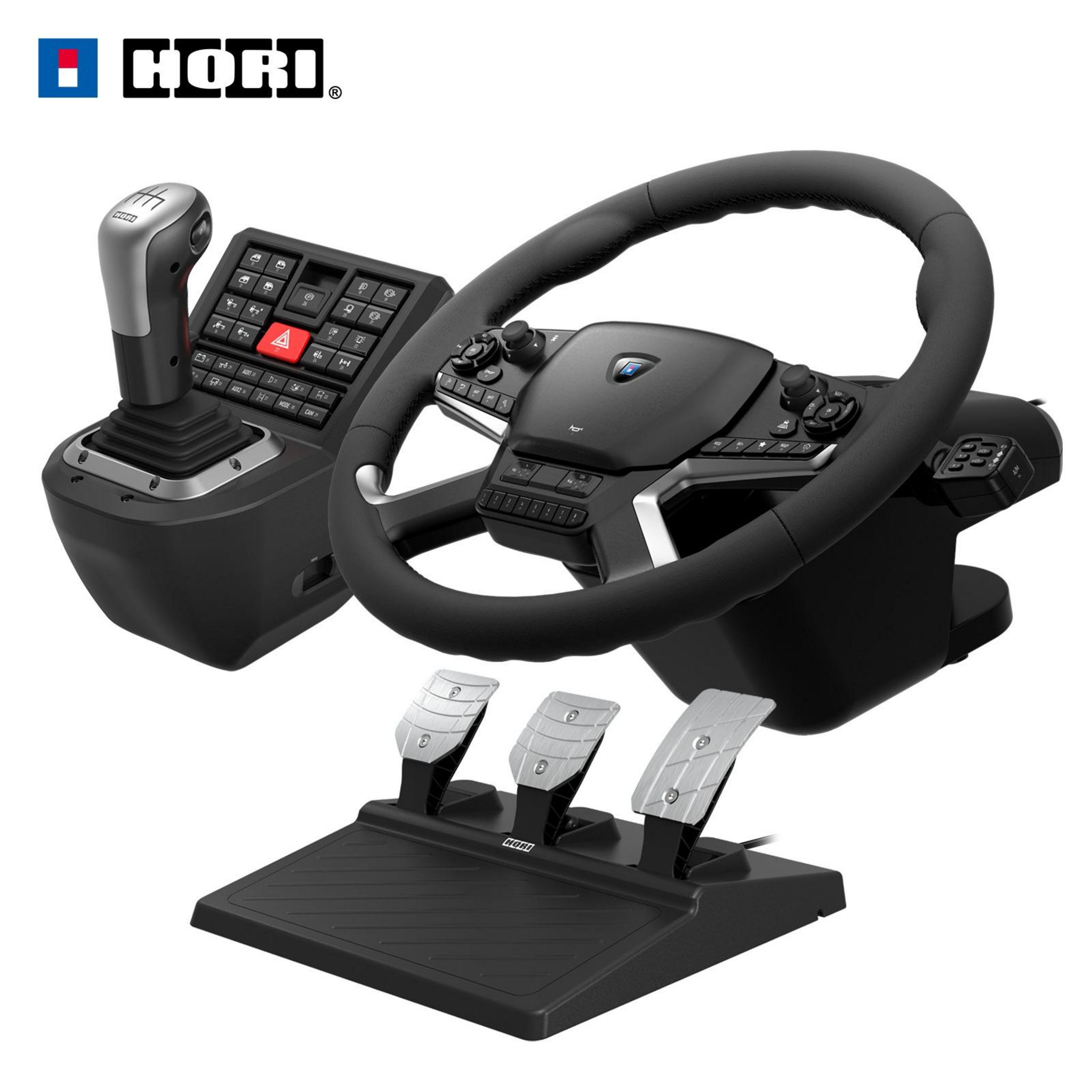 Voir la diapositive 2 : HORI Volant - Force Feedback Truck Control System PC