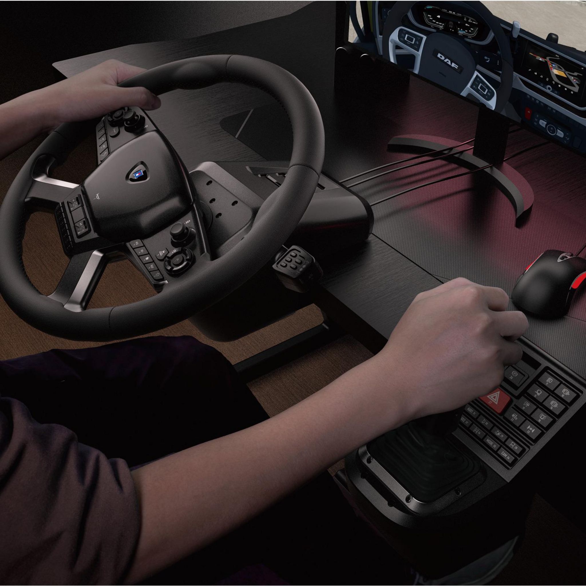 Voir la diapositive 8 : HORI Volant - Force Feedback Truck Control System PC
