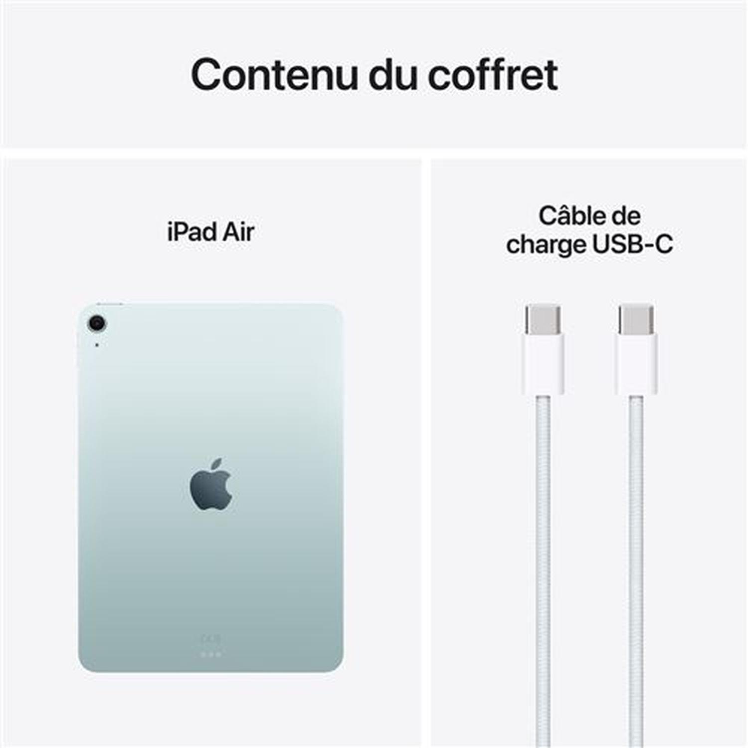 Voir la diapositive 10 : APPLE Tablette Tactile iPad Air 11 pouces 128Go Puce M3 WIFI 7ème génération  - Bleu