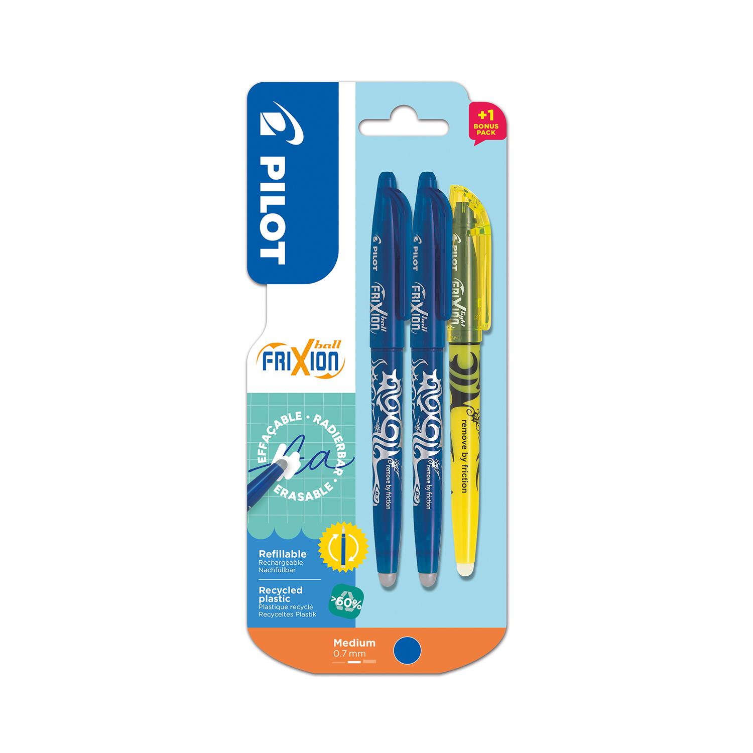 PILOT 2+1 bonus frixion ball effaçable