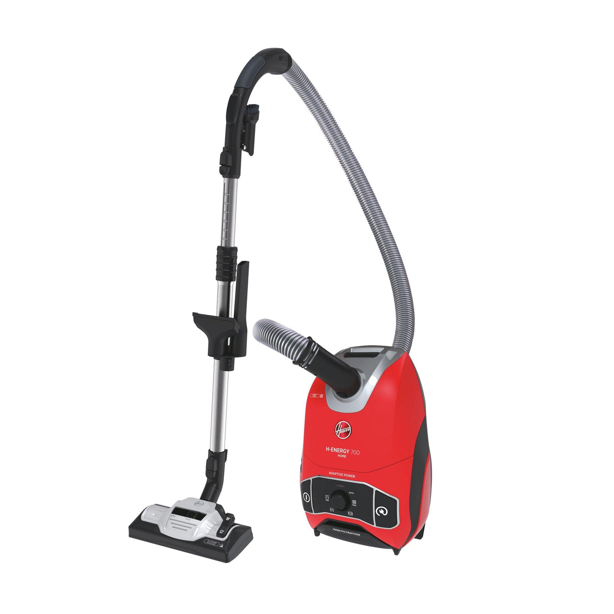 Voir la diapositive 2 : HOOVER Aspirateur traîneau avec sac H710HM - Rouge