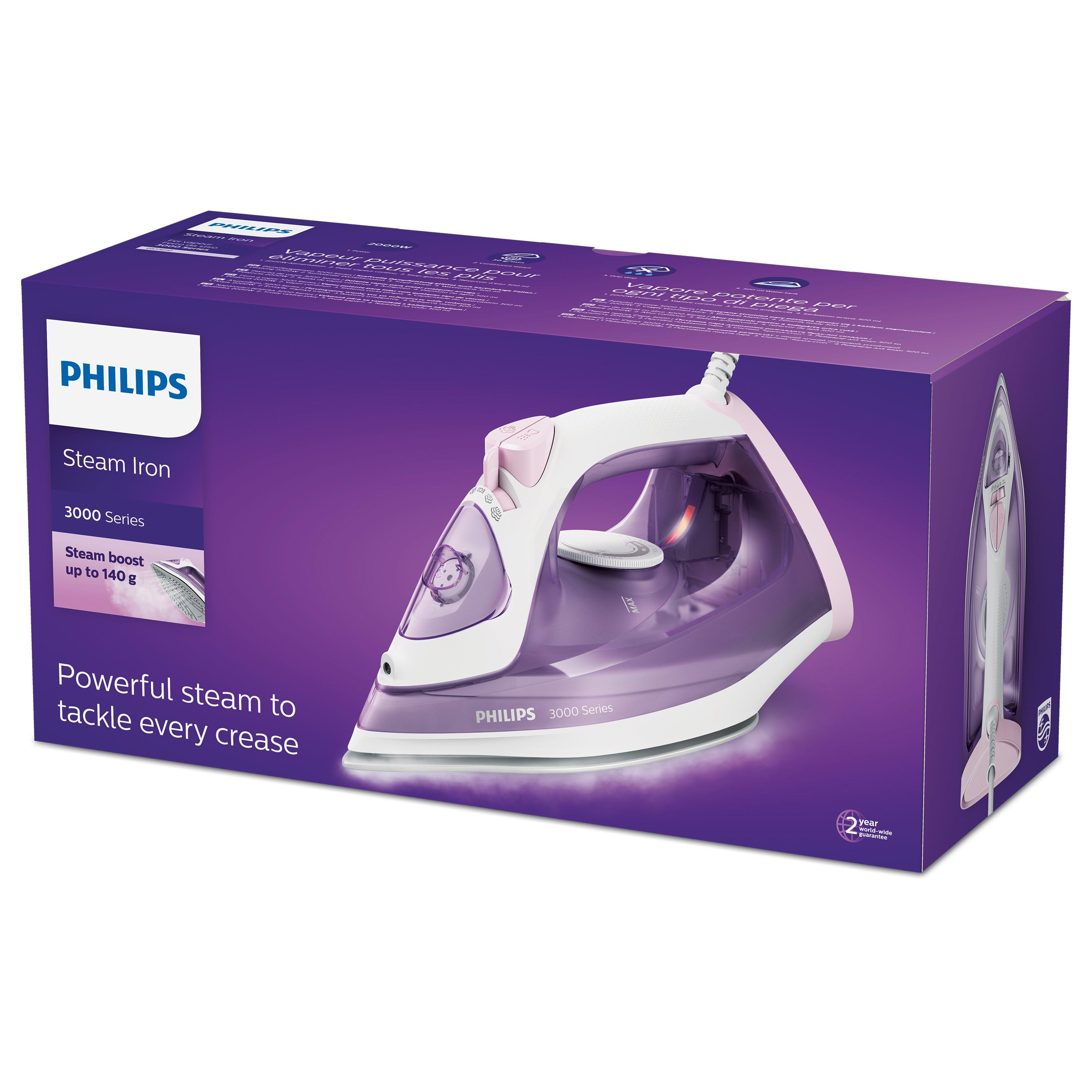 Voir la diapositive 8 : PHILIPS Fer vapeur DST3010/30 - Violet