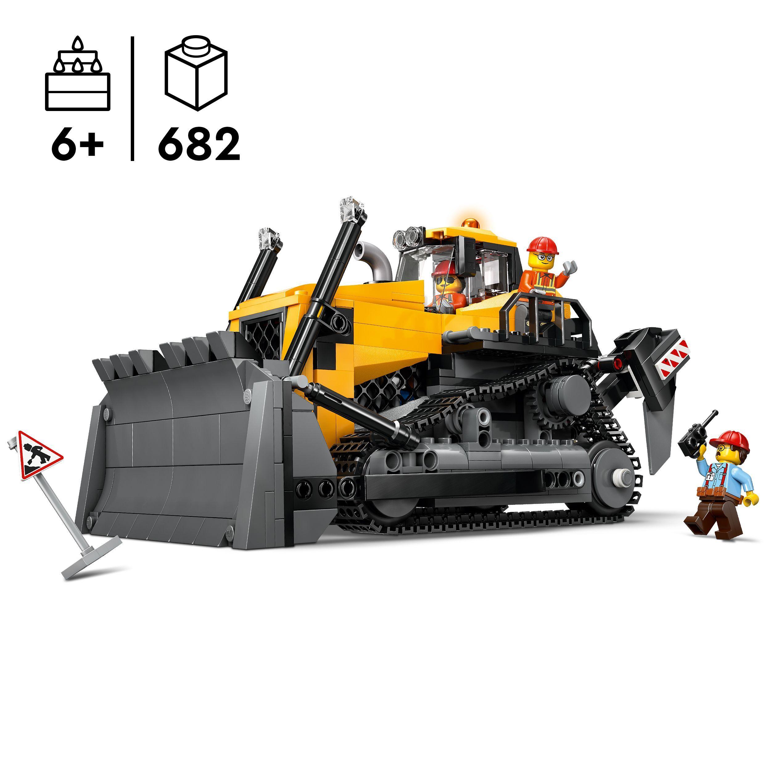 Voir la diapositive 3 : LEGO City 60466 Le Bulldozer Jaune - Jeu de Construction pour Garçon ou Fille dès 8 ans